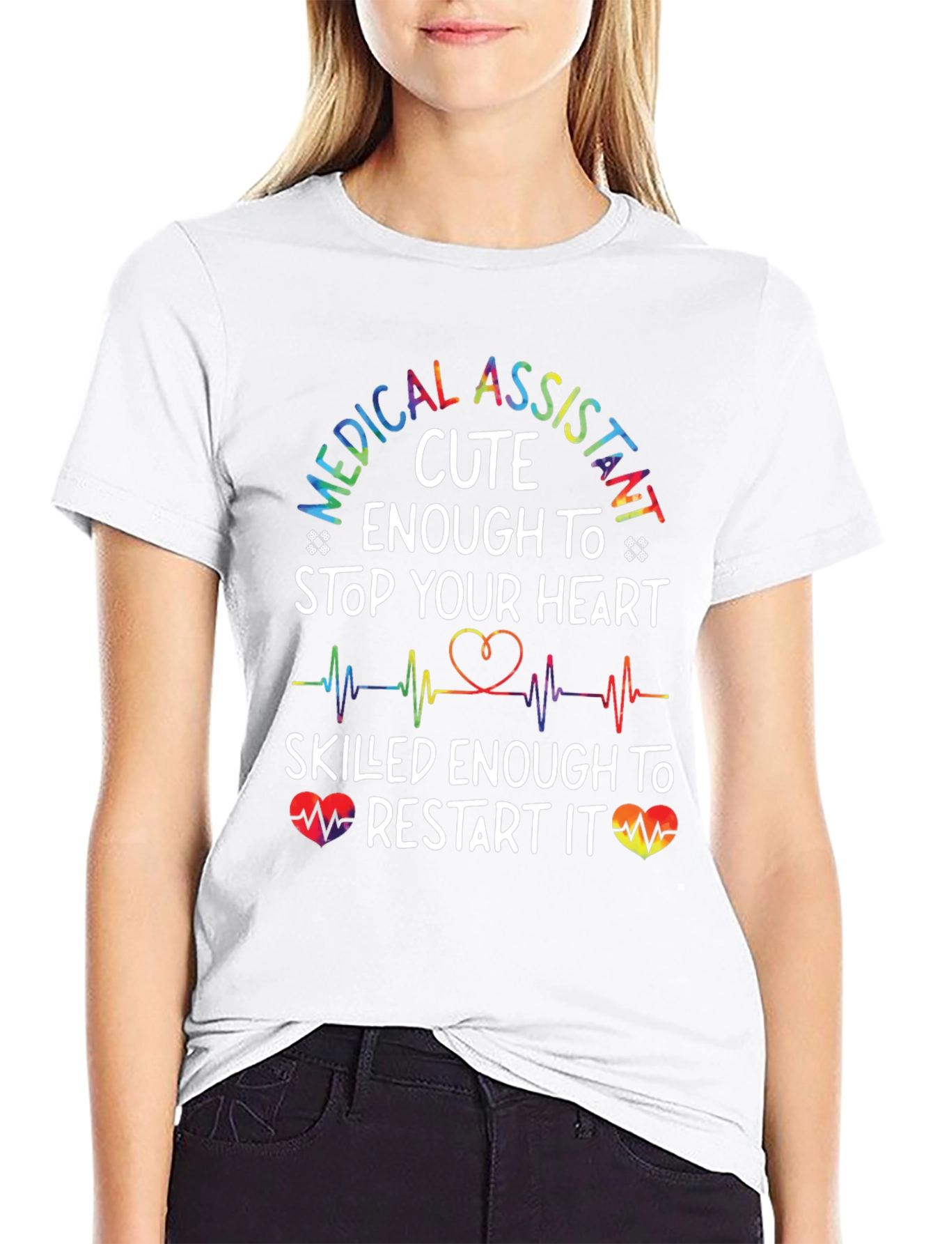 Medical Assistant Cute Heartbeat T-Shirt