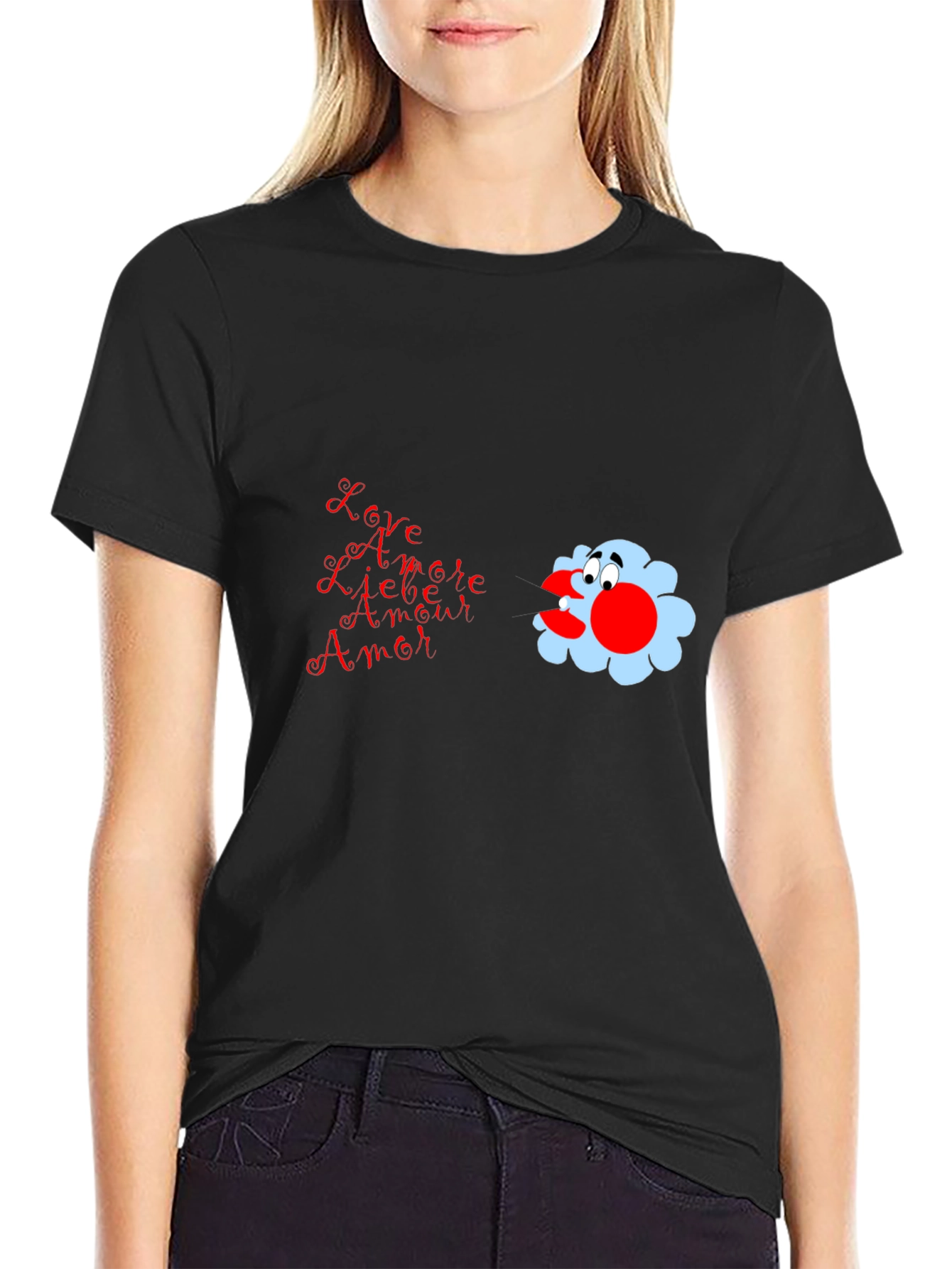 Love T-Shirt with Amore Design