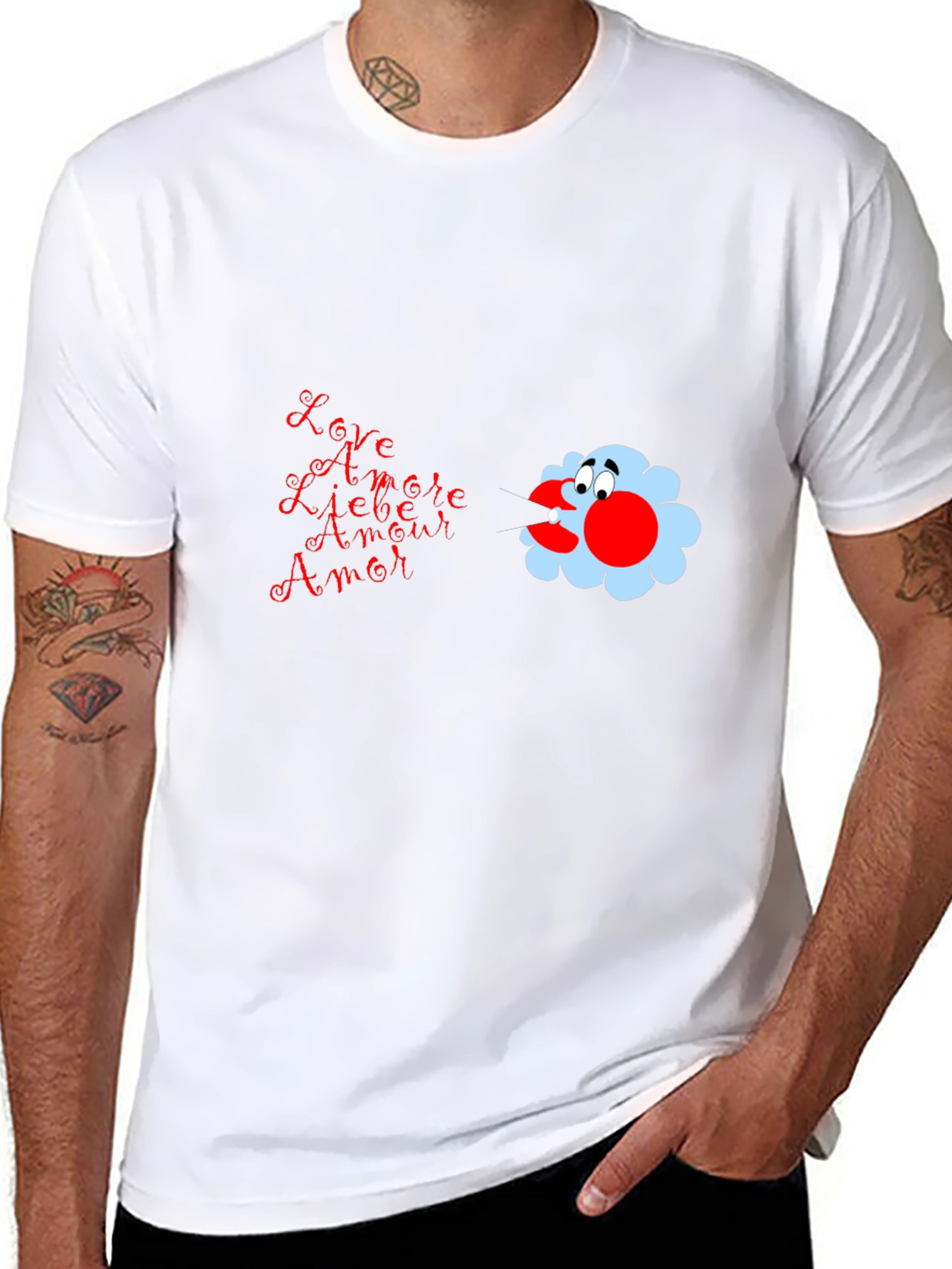Love T-Shirt with Amore Design