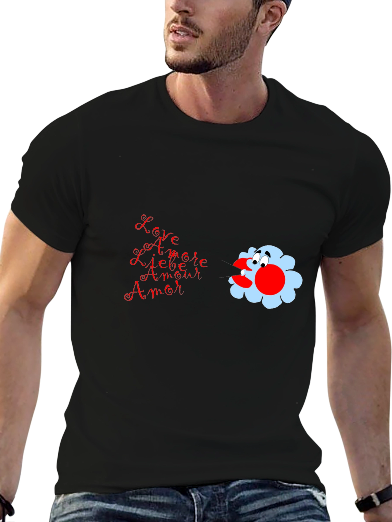 Love T-Shirt with Amore Design