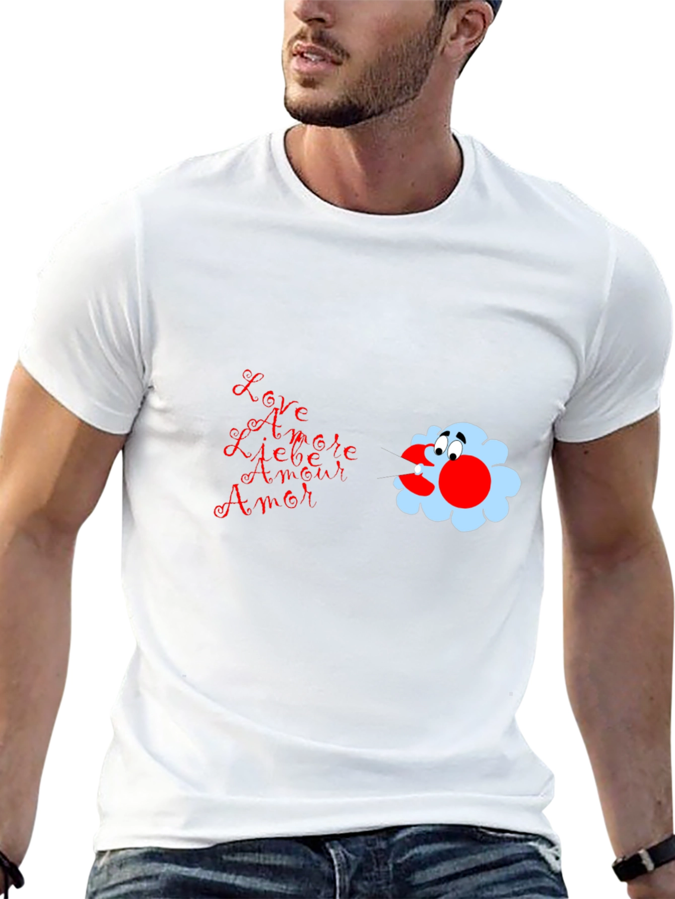 Love T-Shirt with Amore Design