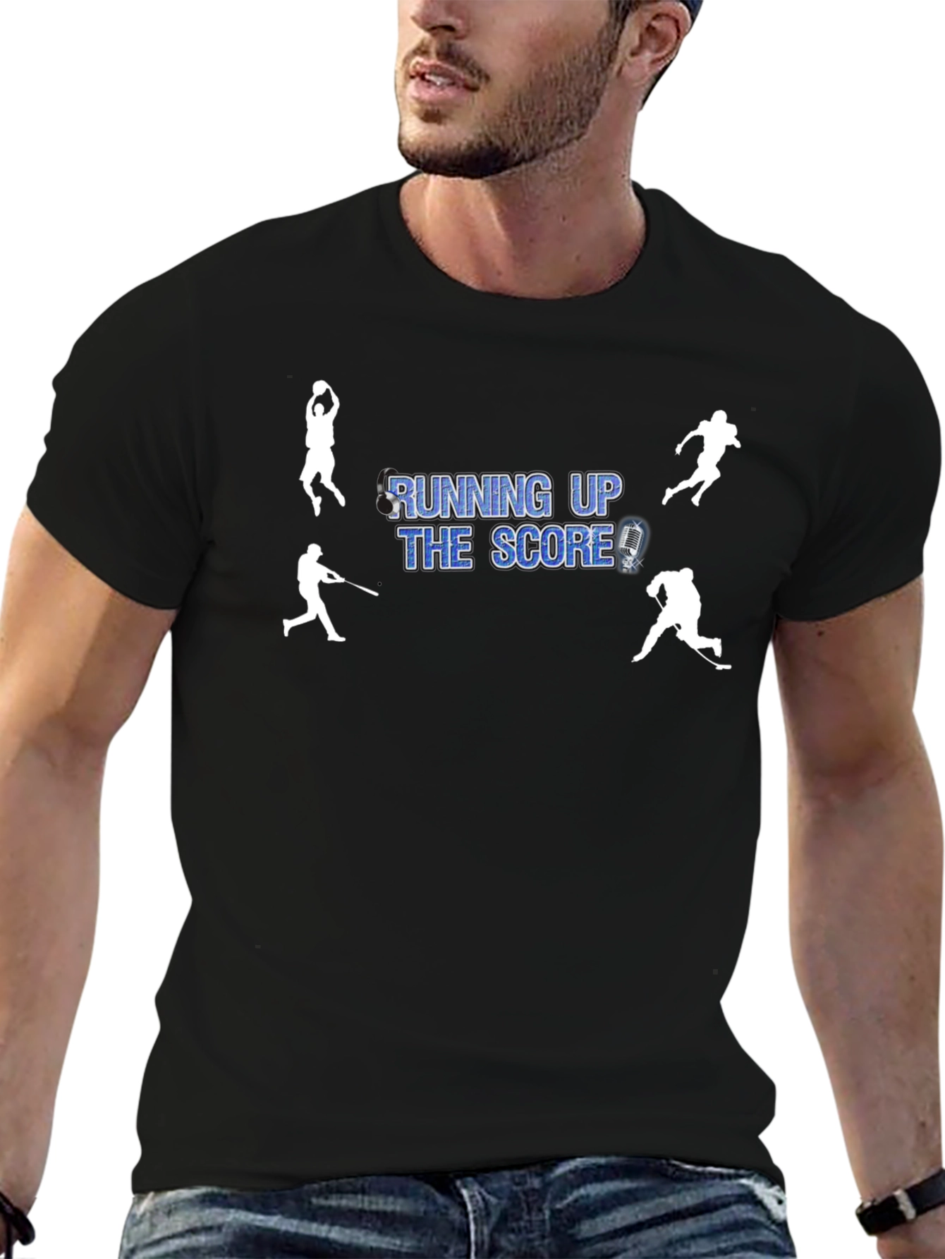 Running Up The Score Black T-Shirt