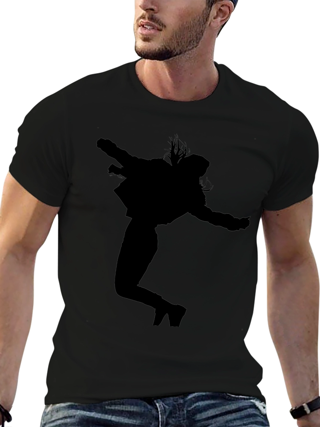 Silhouette Dance Graphic Tee - Black