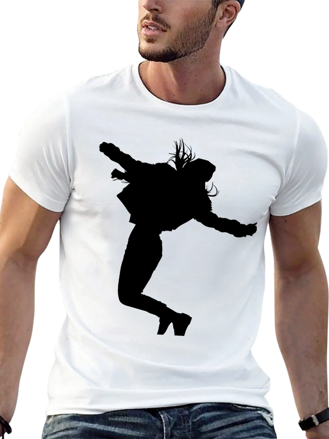 Silhouette Dance Graphic Tee - Black
