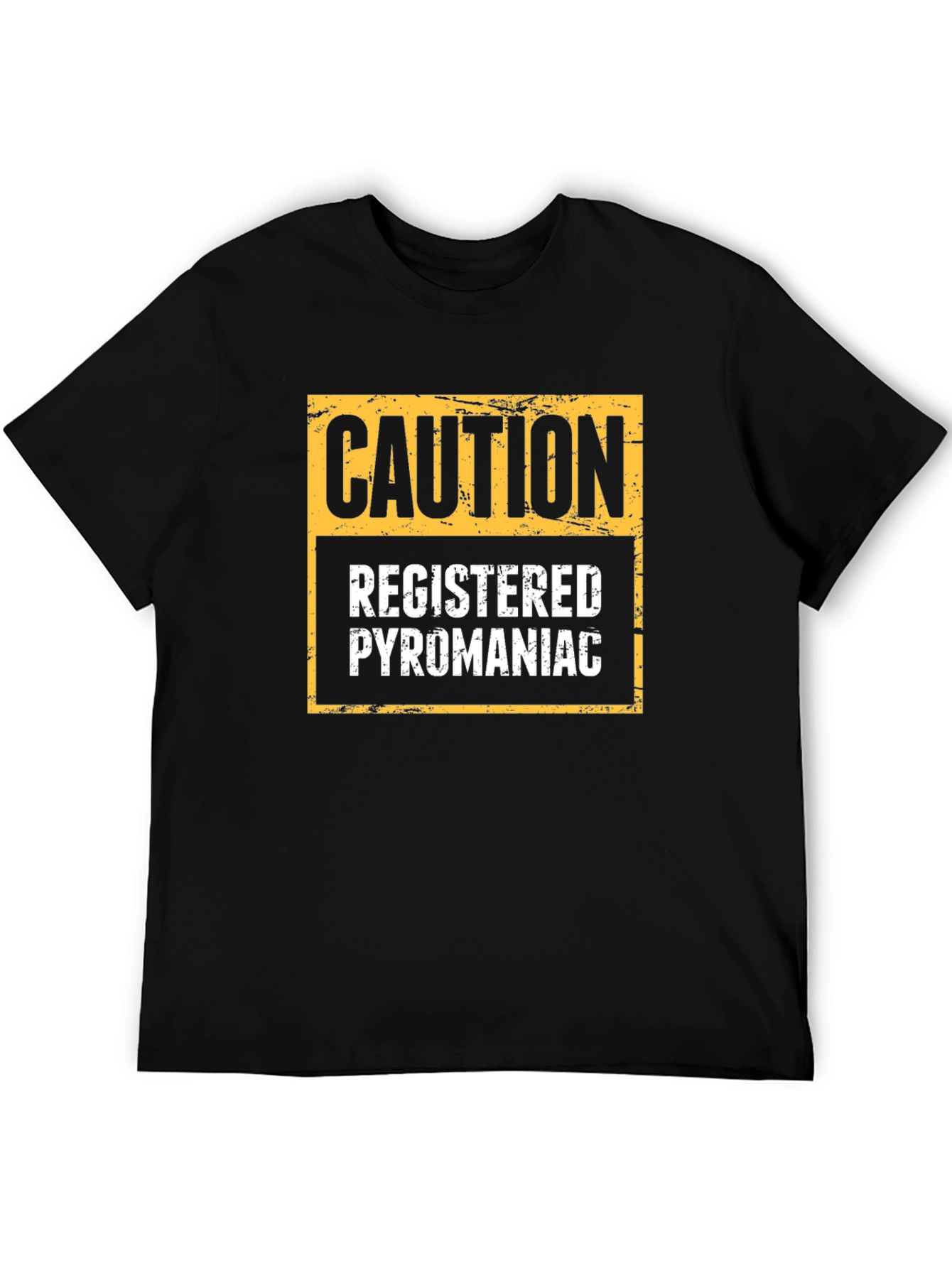 Caution Registered Pyromaniac Novelty T-Shirt
