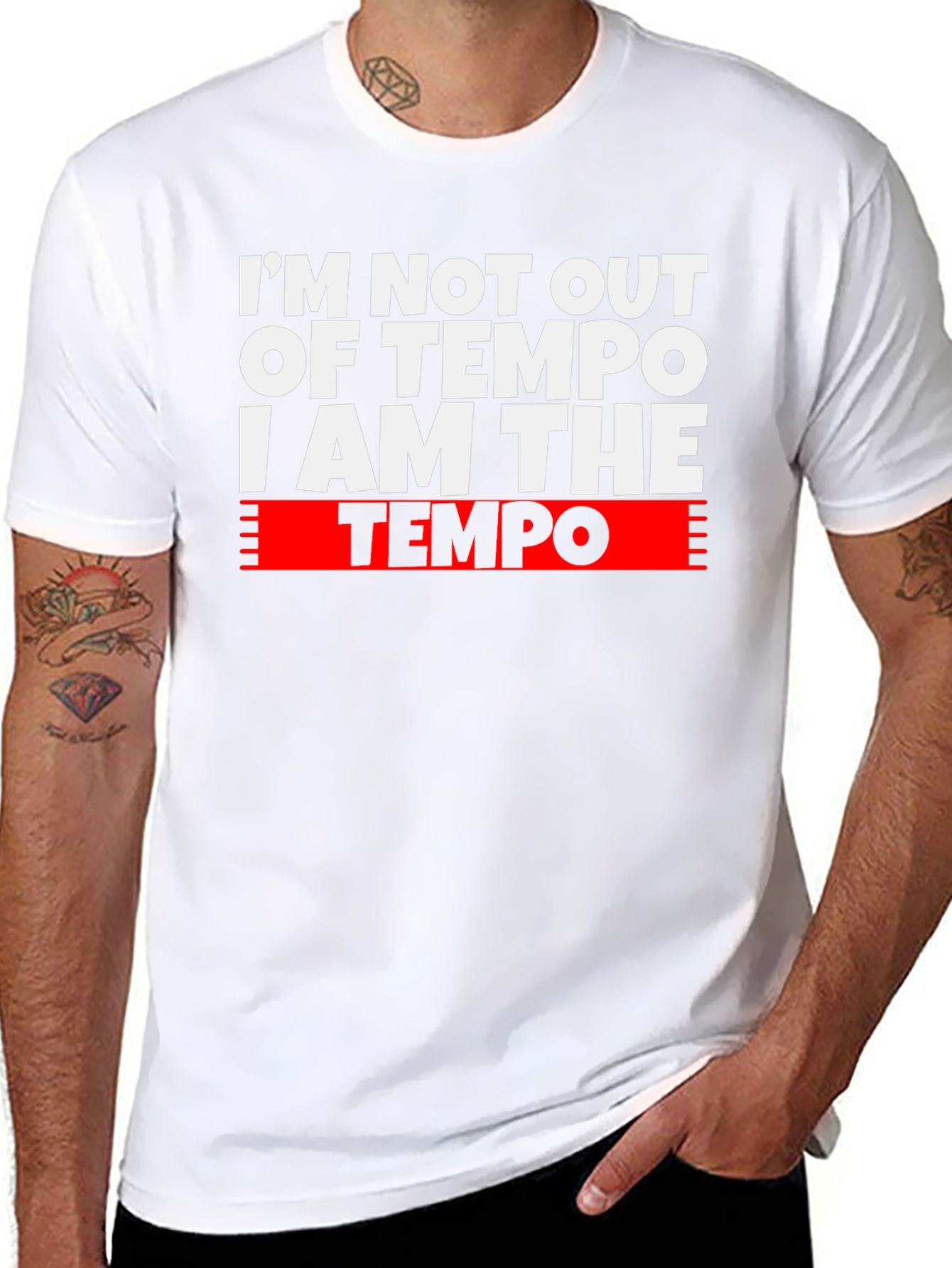 I Am The Tempo Graphic T-Shirt - Musician Apparel