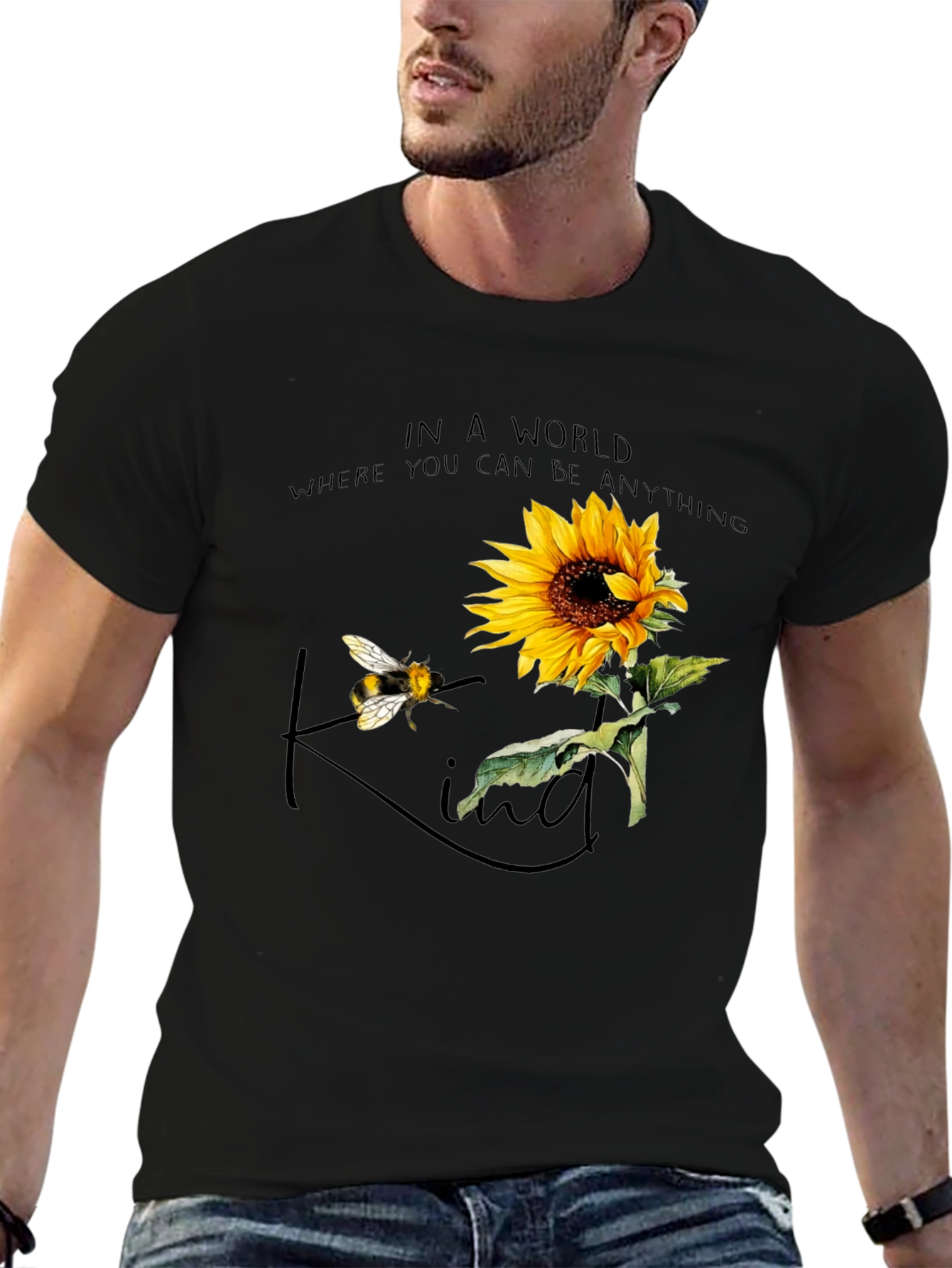 Sunflower Bee Kind T-Shirt