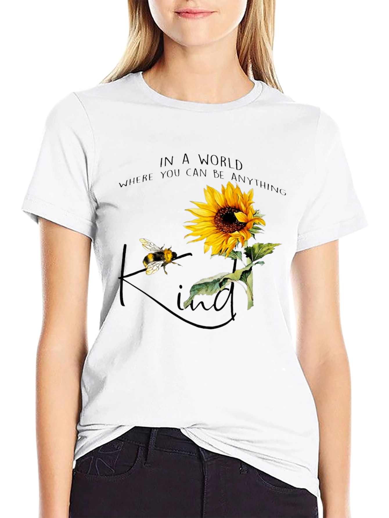 Sunflower Bee Kind T-Shirt