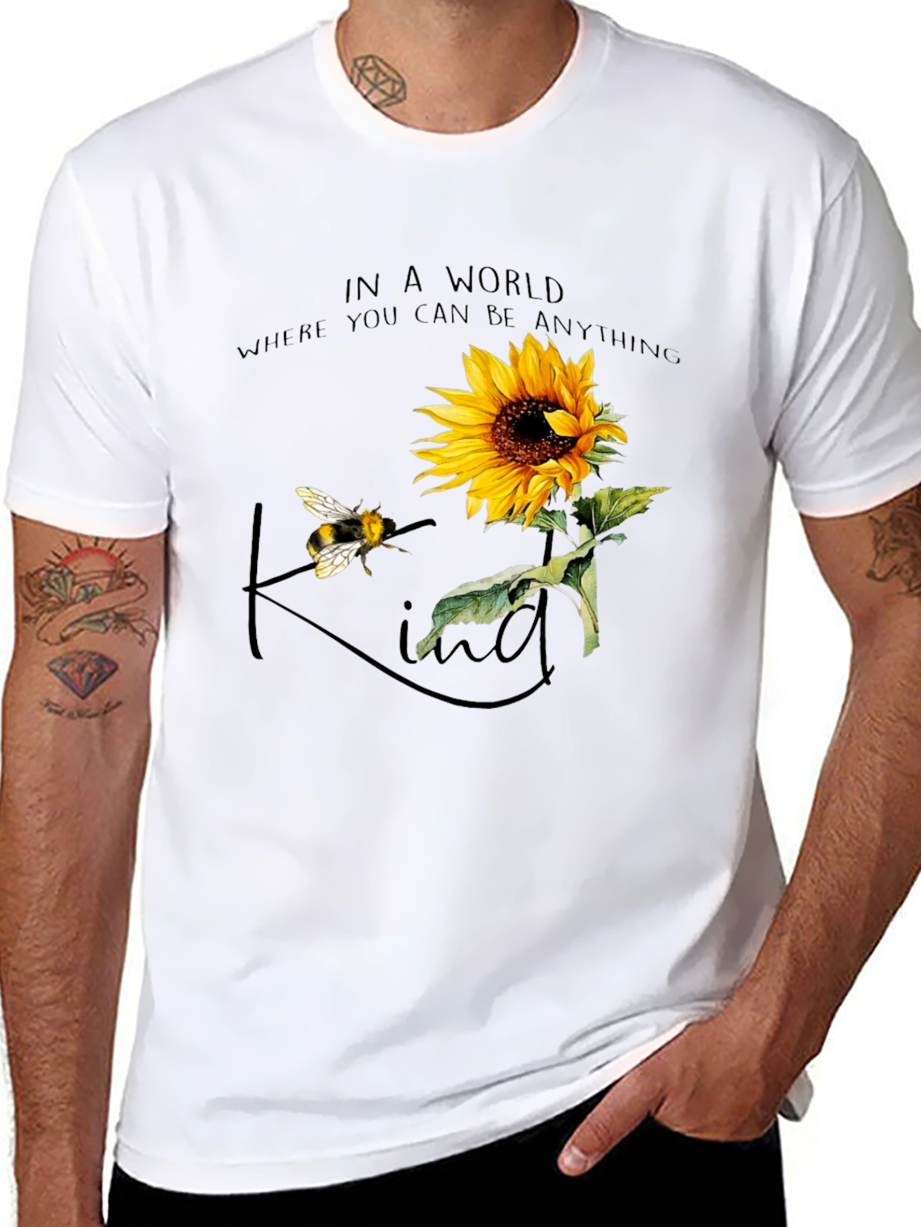 Sunflower Bee Kind T-Shirt