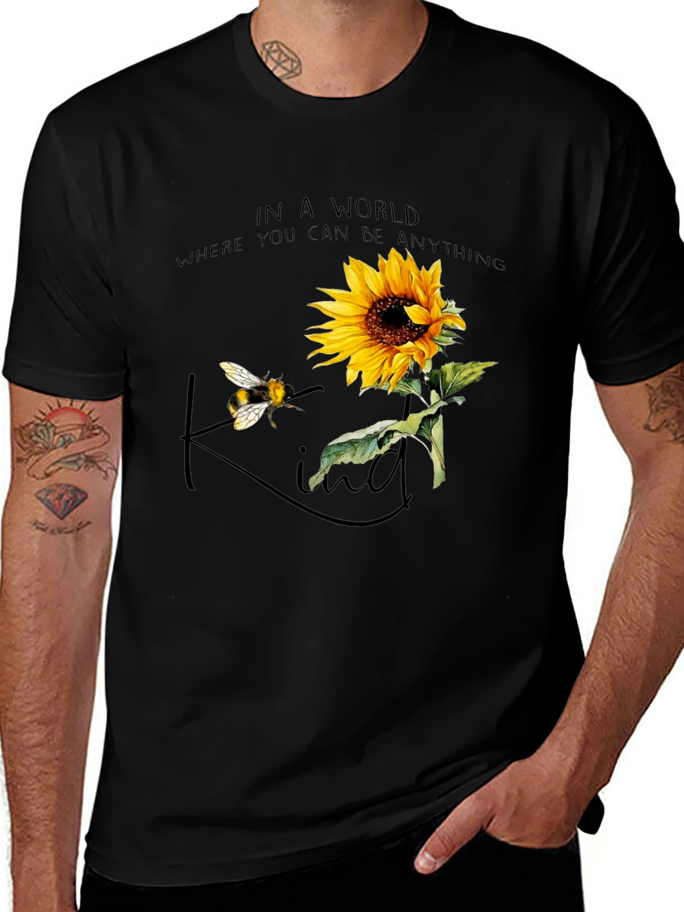 Sunflower Bee Kind T-Shirt