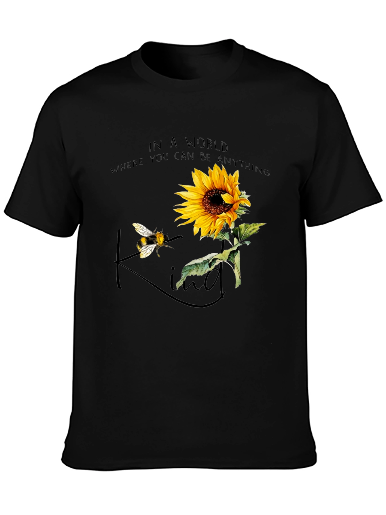 Sunflower Bee Kind T-Shirt