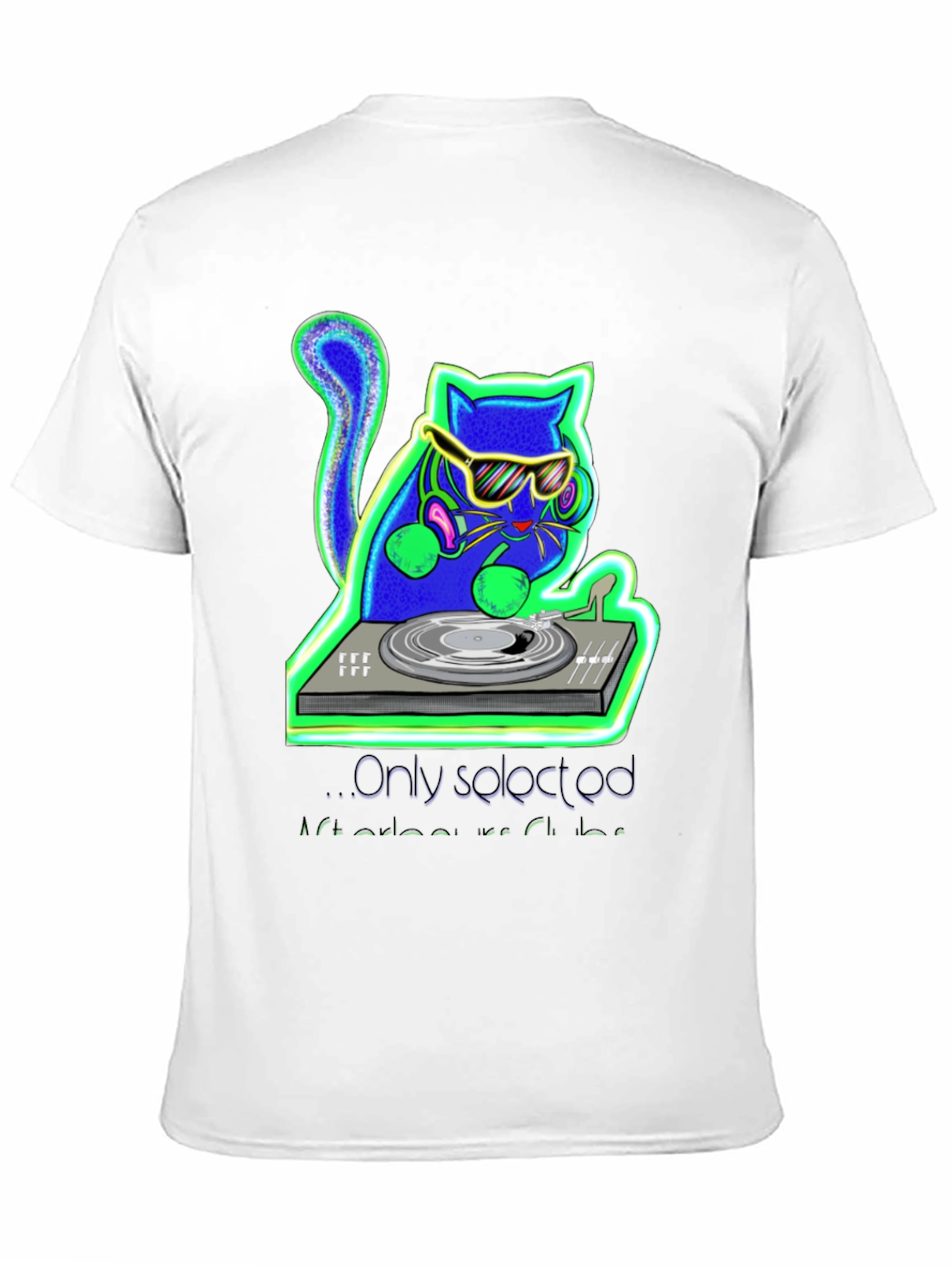 DJ Cat Graphic Tee - Music Lovers T-Shirt
