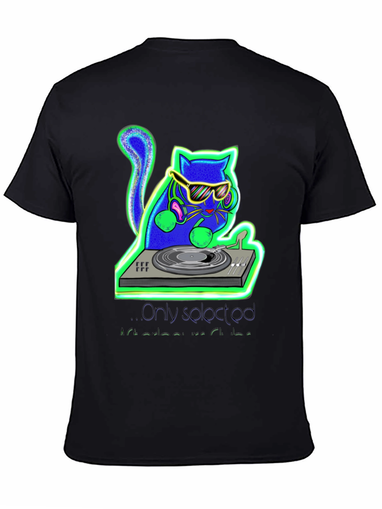 DJ Cat Graphic Tee - Music Lovers T-Shirt
