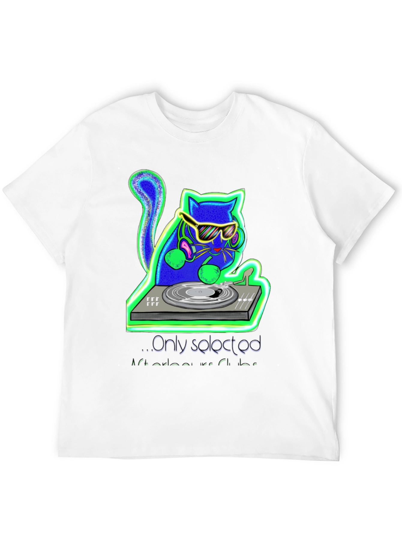 DJ Cat Graphic Tee - Music Lovers T-Shirt