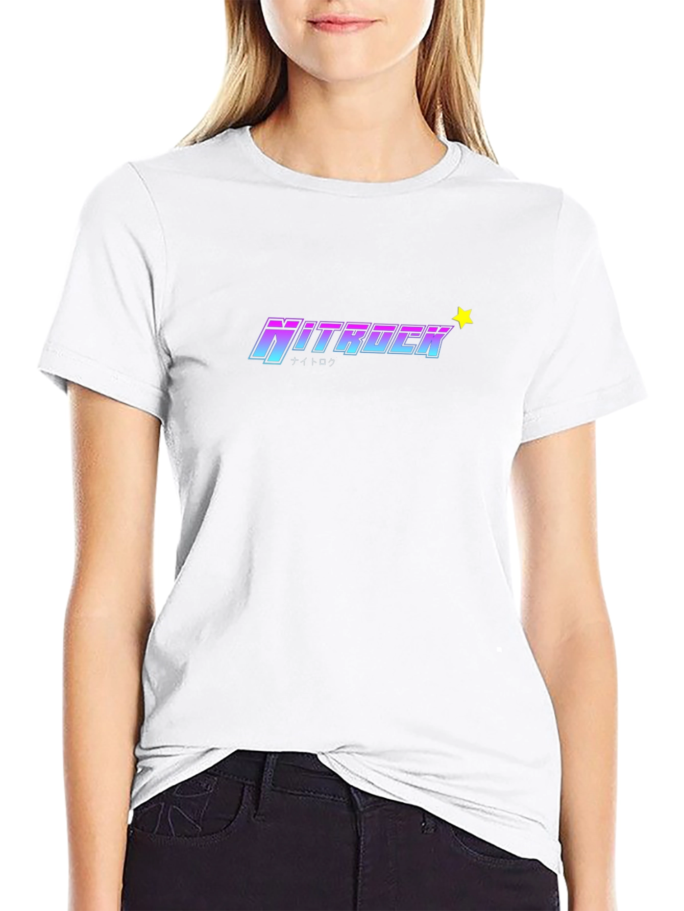 Nitrock Graphic Tee - Trendy Black T-Shirt