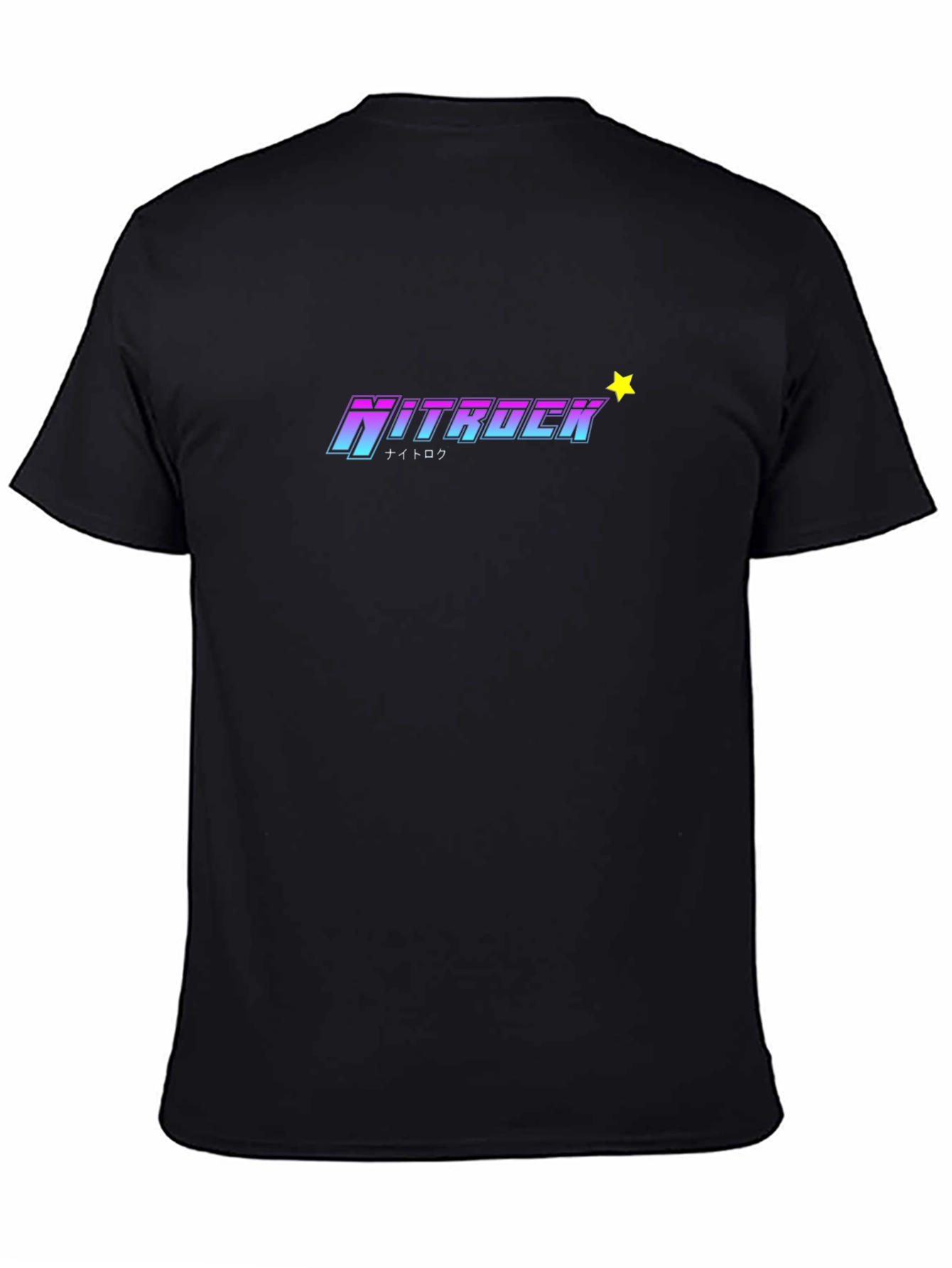 Nitrock Graphic Tee - Trendy Black T-Shirt