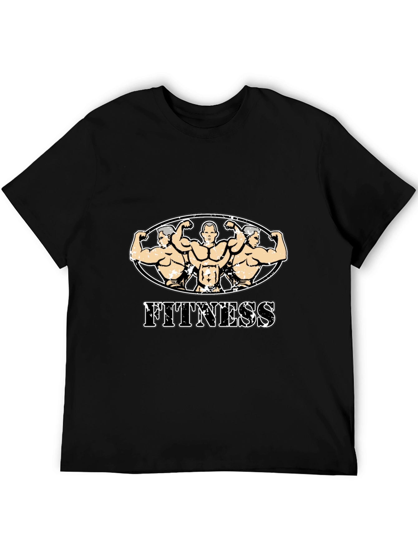 Fitness Graphic T-Shirt Bodybuilding Design