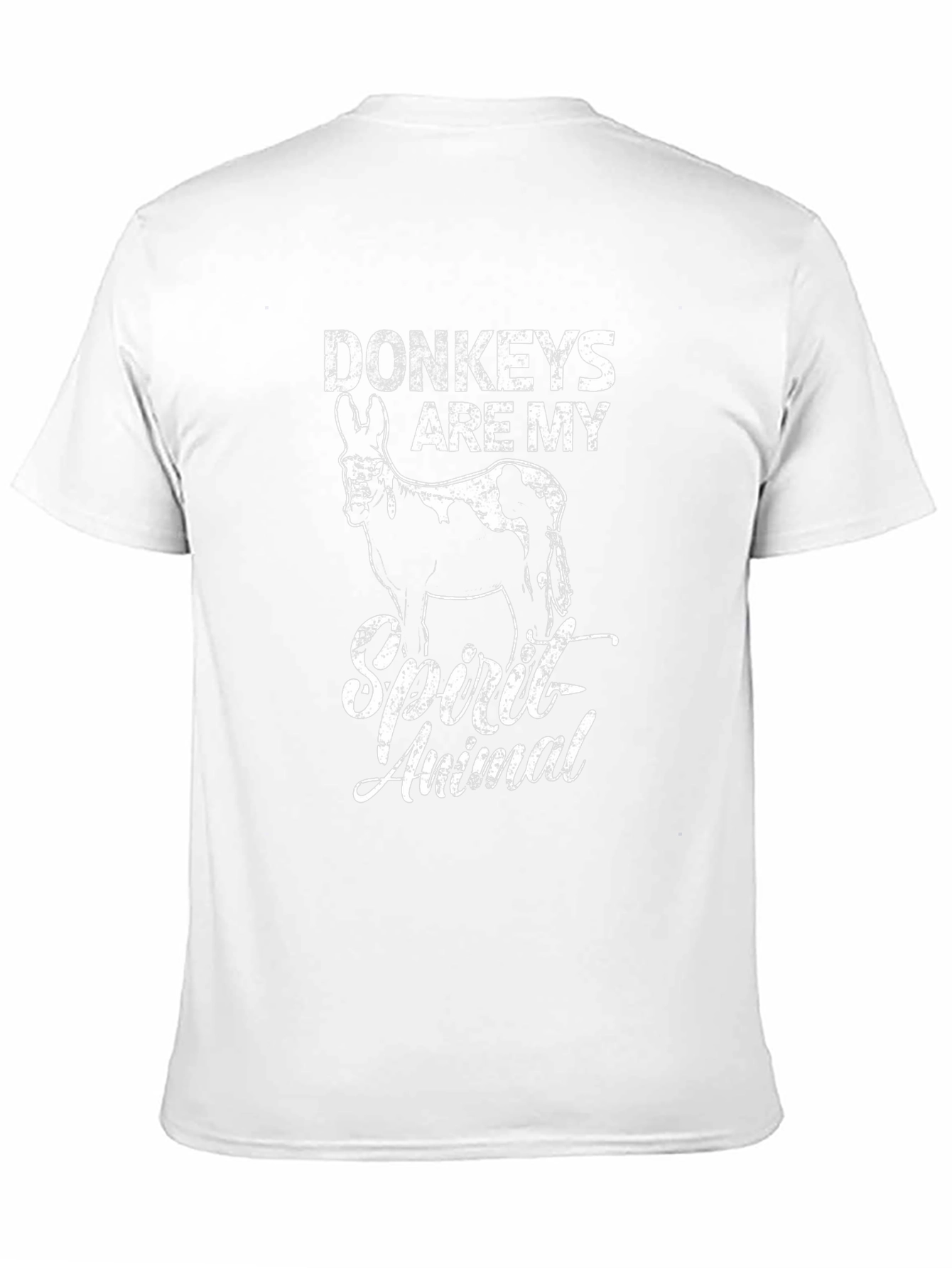 Donkeys are My Spirit Animal - Mens Black T-Shirt