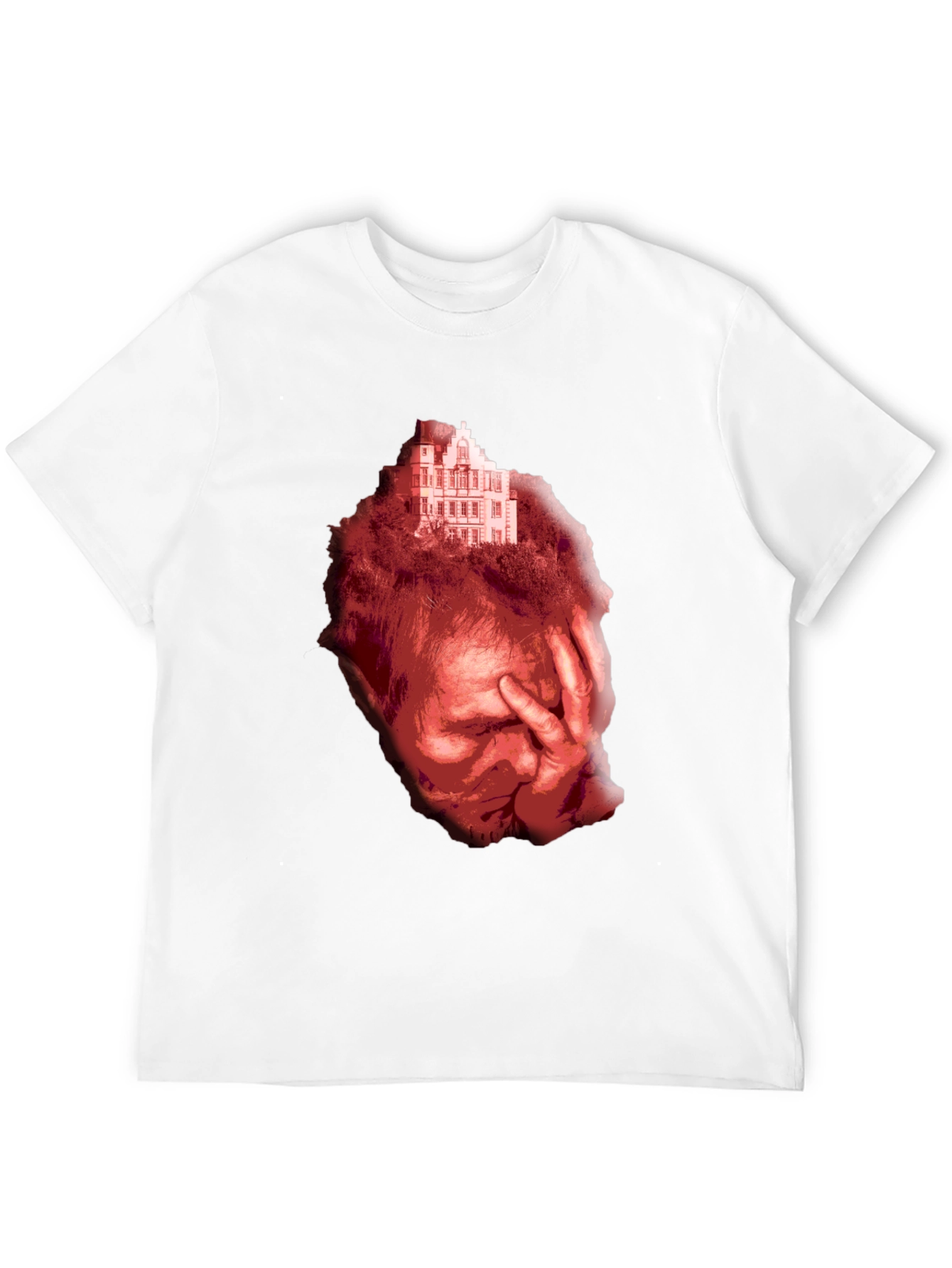 Distressed Graphic Print Tee - Unisex Black T-Shirt