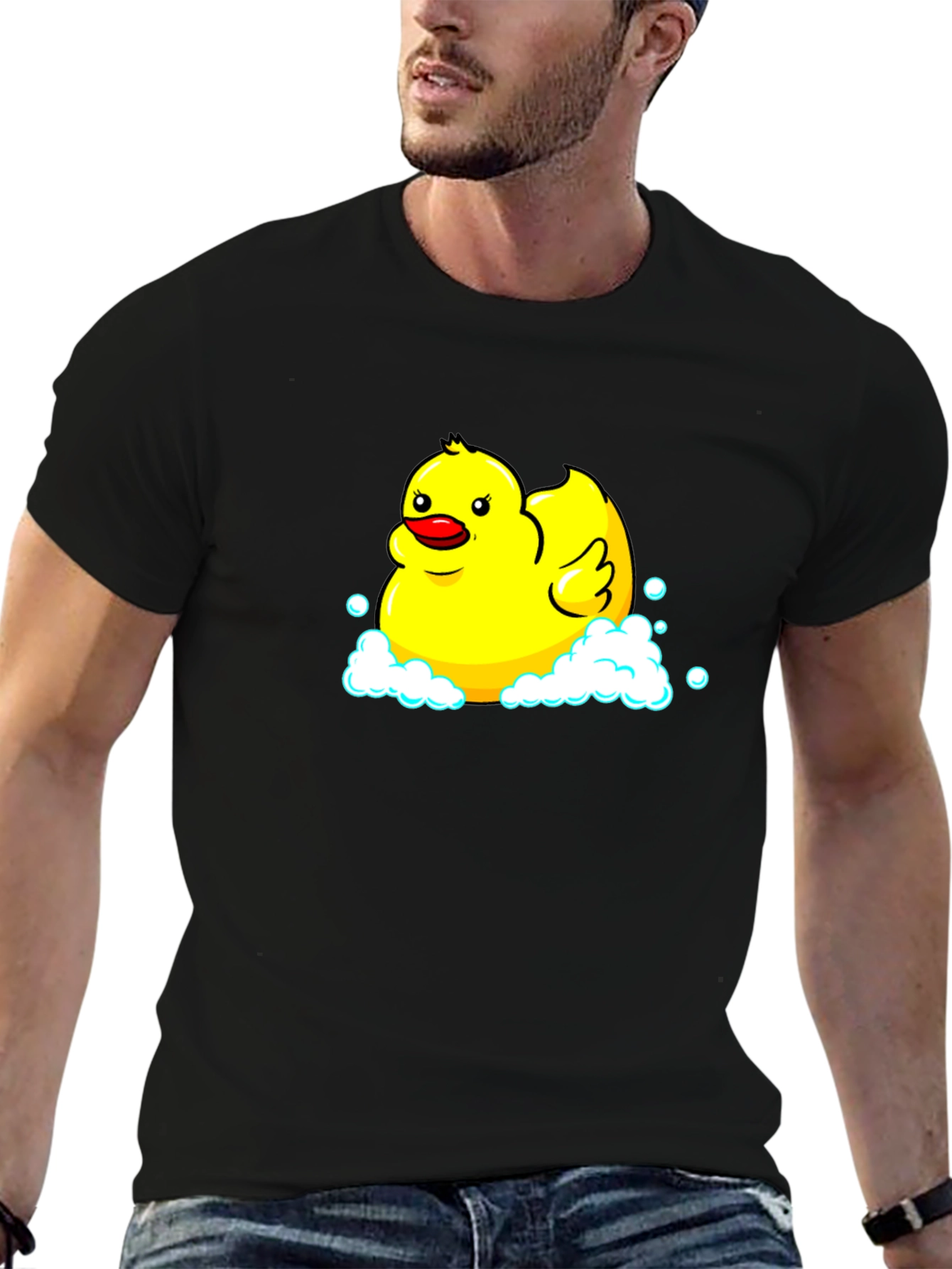 Rubber Duck T-Shirt - Black Cotton Tee