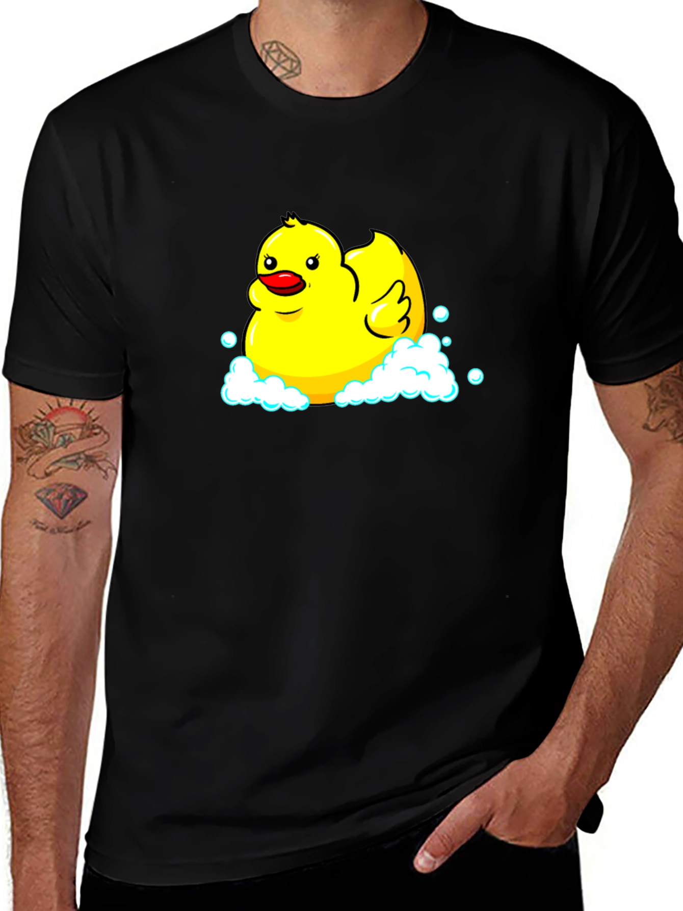 Rubber Duck T-Shirt - Black Cotton Tee