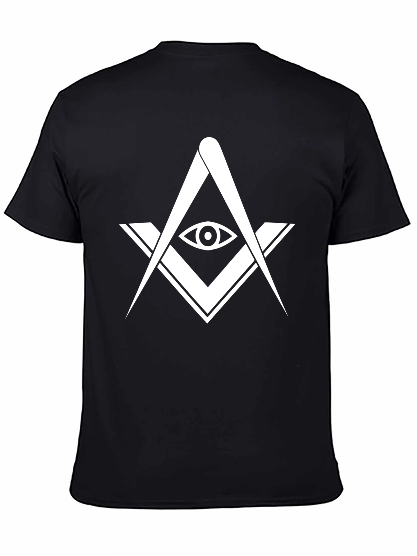 Masonic Symbol Graphic T-Shirt - Black