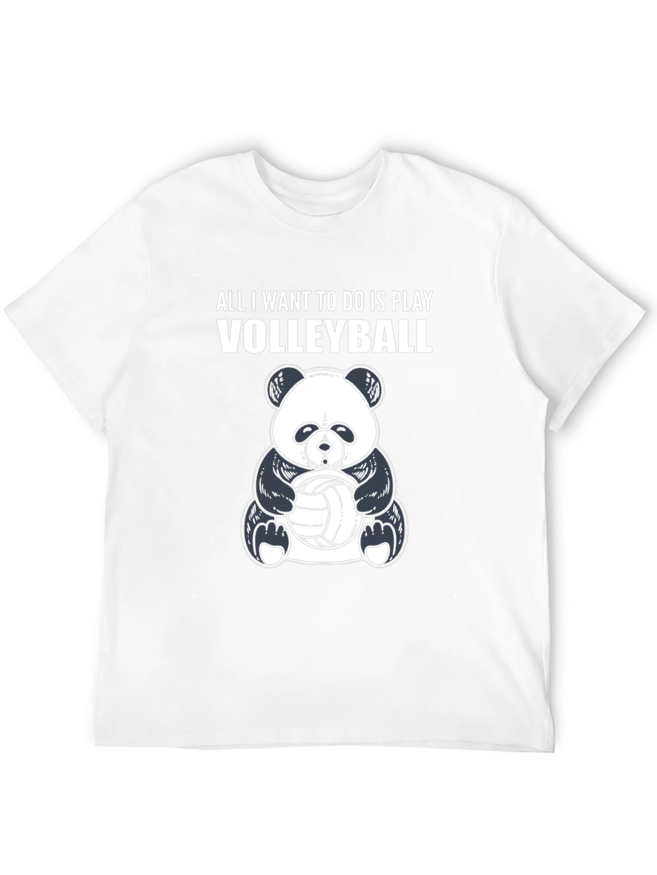 Panda Volleyball T-Shirt - Play Volleyball!