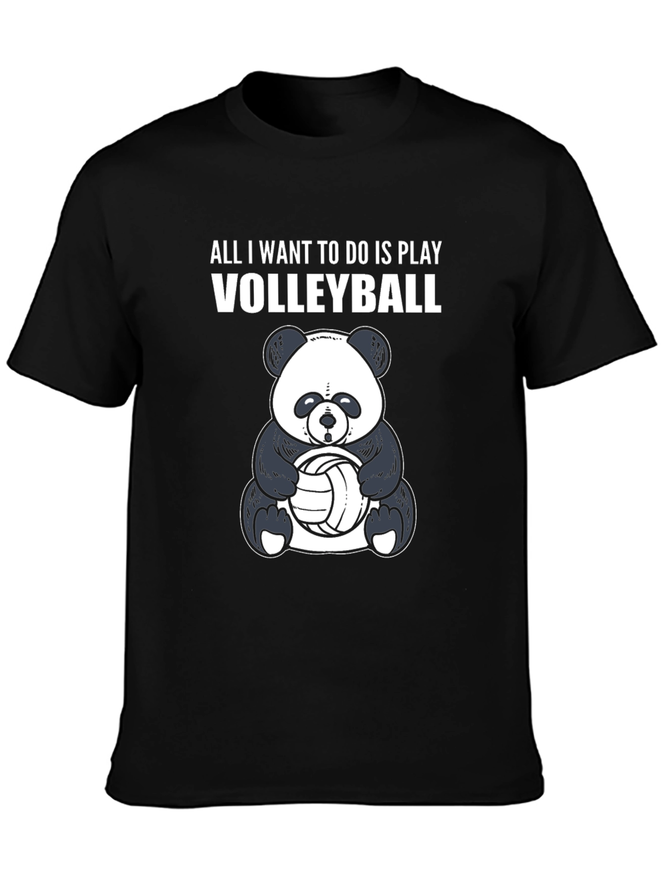 Panda Volleyball T-Shirt - Play Volleyball!