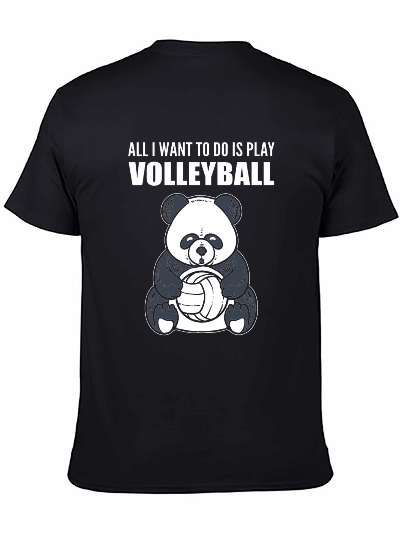 Panda Volleyball T-Shirt - Play Volleyball!