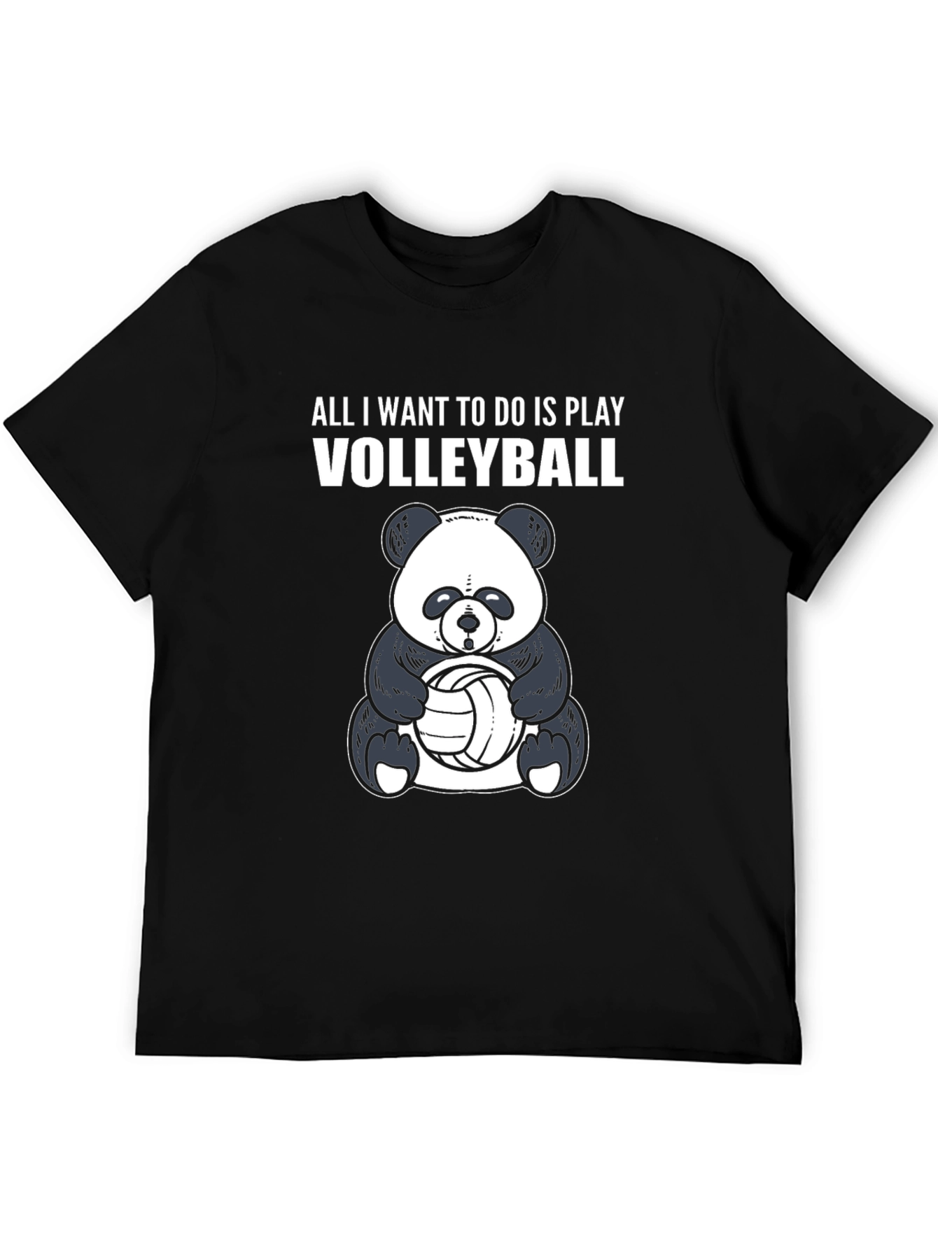 Panda Volleyball T-Shirt - Play Volleyball!