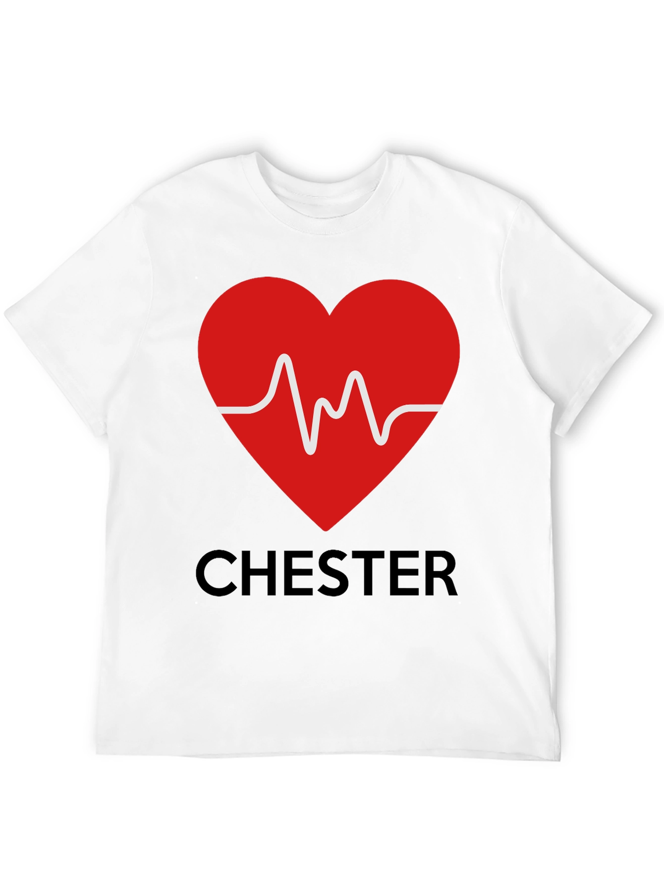 Chester Heartbeat Graphic Tee - Stylish & Unique