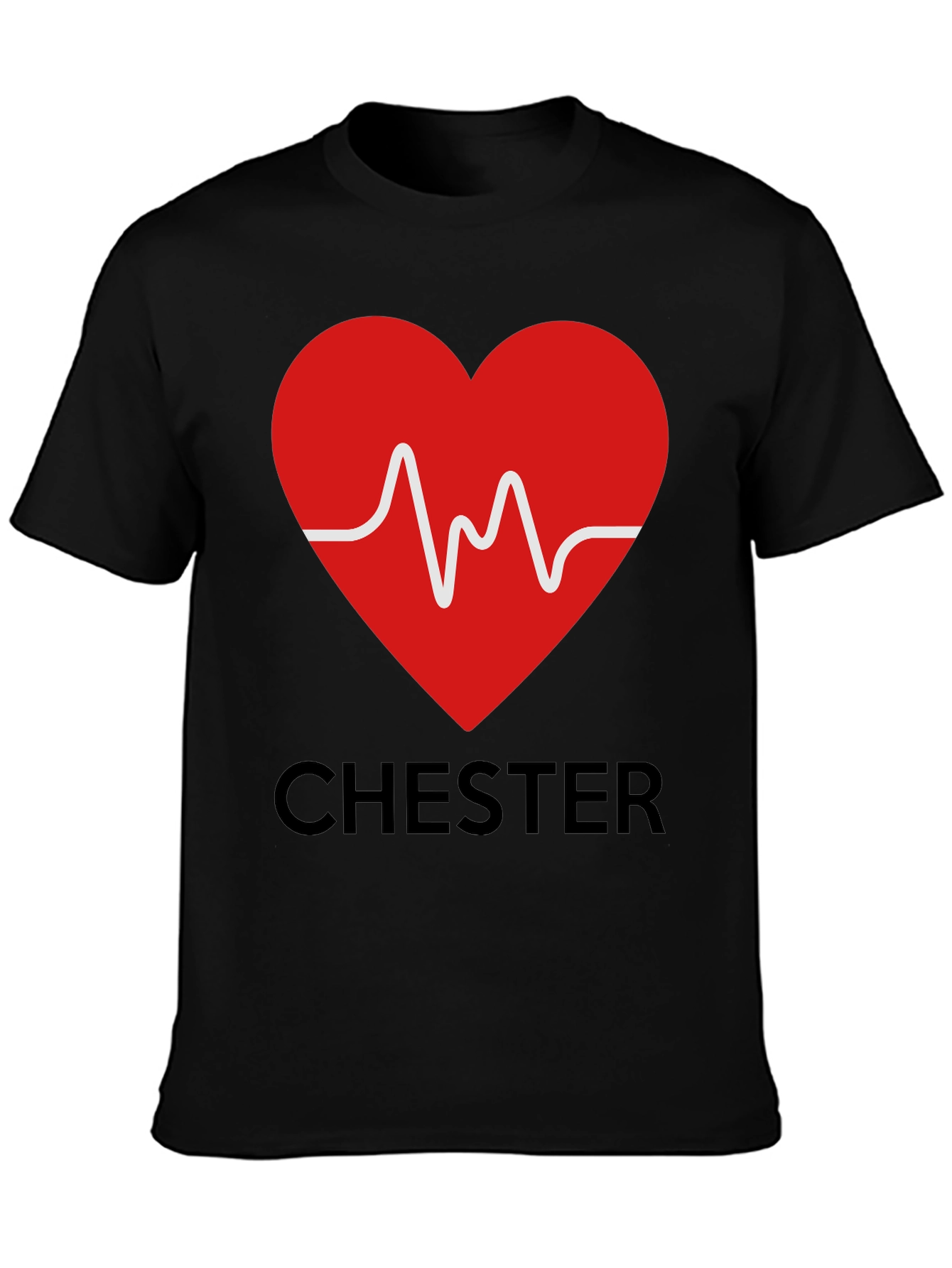 Chester Heartbeat Graphic Tee - Stylish & Unique