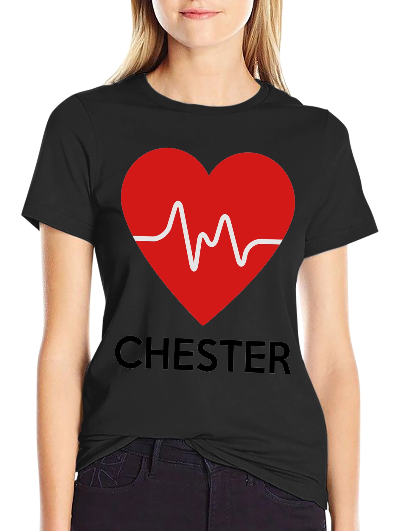 Chester Heartbeat Graphic Tee - Stylish & Unique