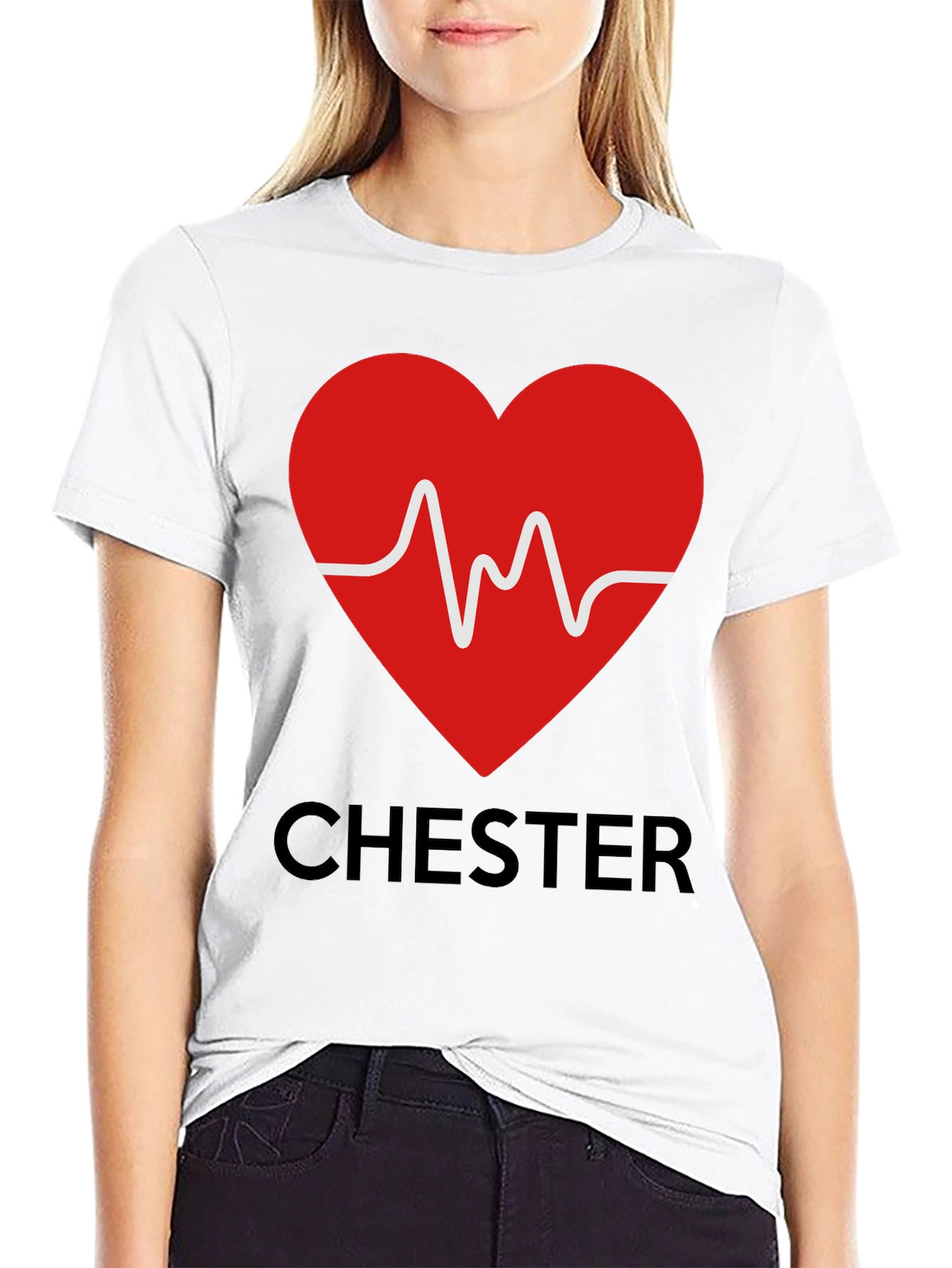 Chester Heartbeat Graphic Tee - Stylish & Unique