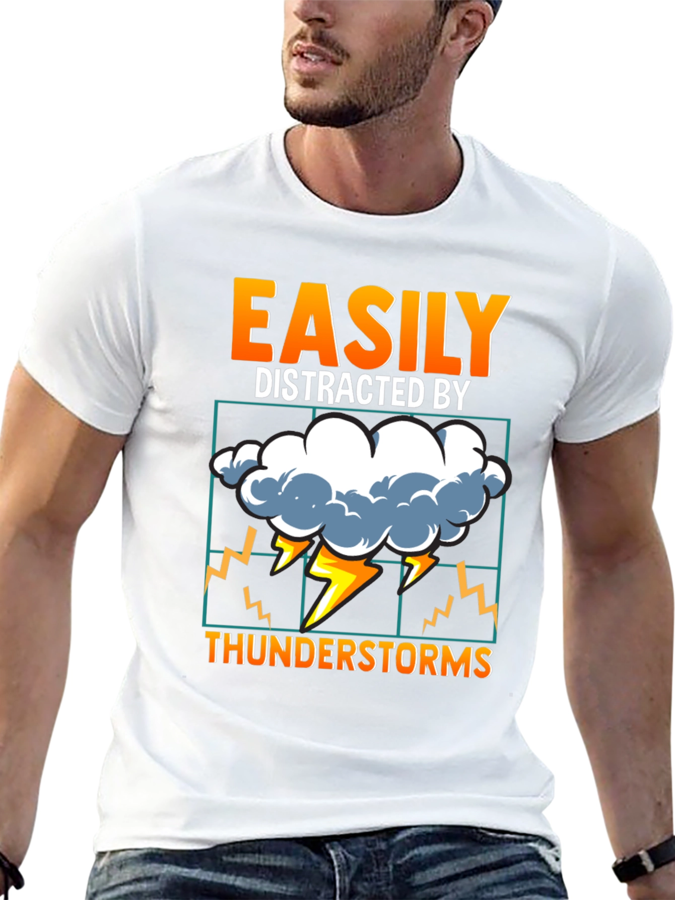 Easily Distracted By Thunderstorms T-Shirt