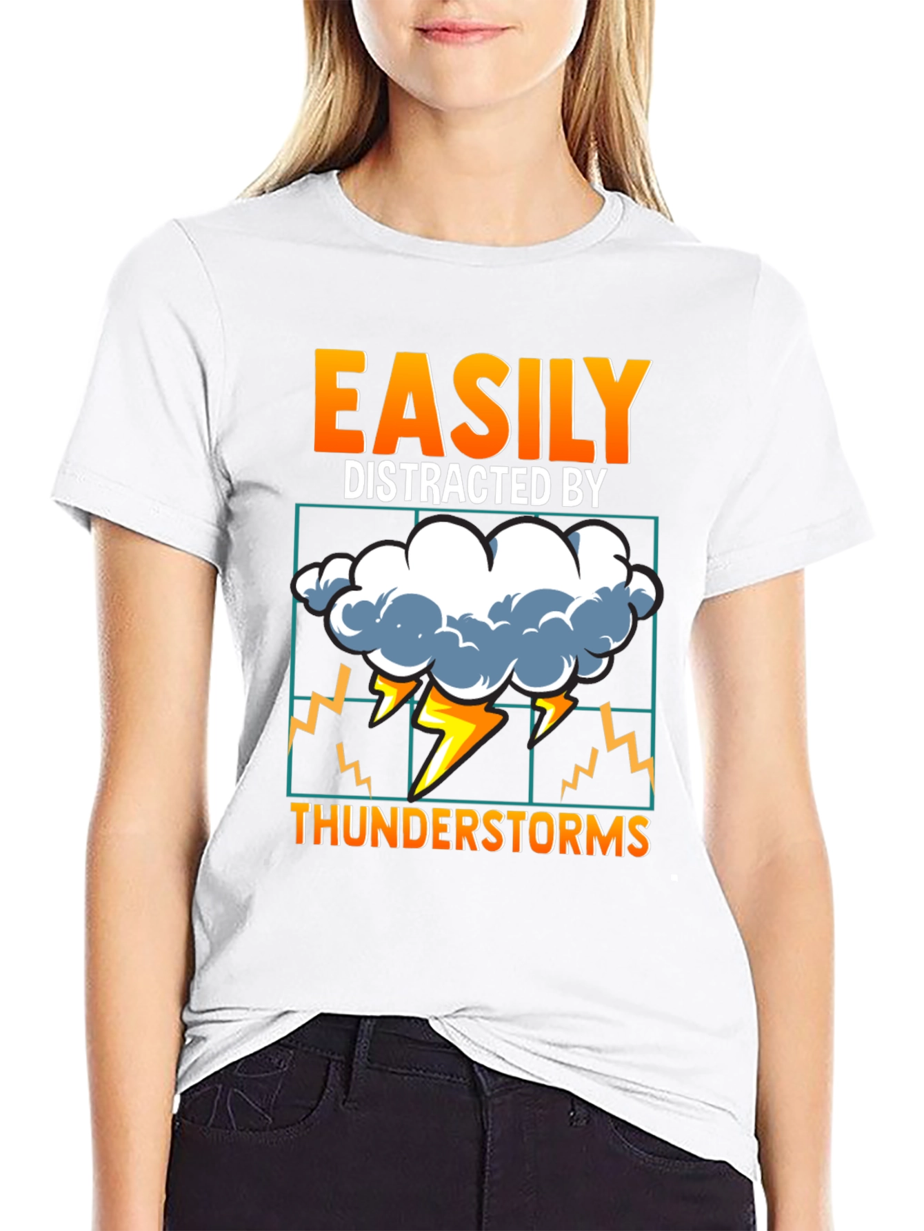 Easily Distracted By Thunderstorms T-Shirt