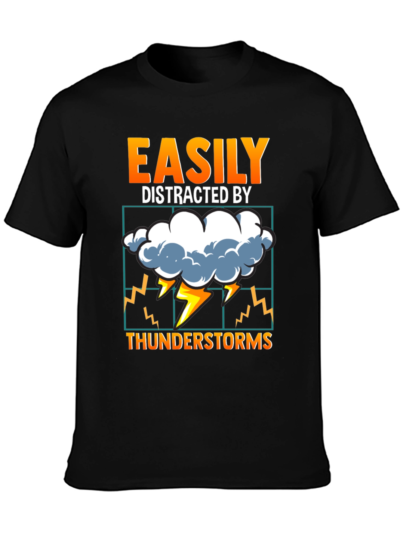Easily Distracted By Thunderstorms T-Shirt