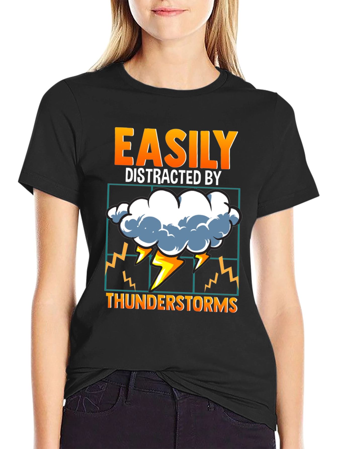 Easily Distracted By Thunderstorms T-Shirt