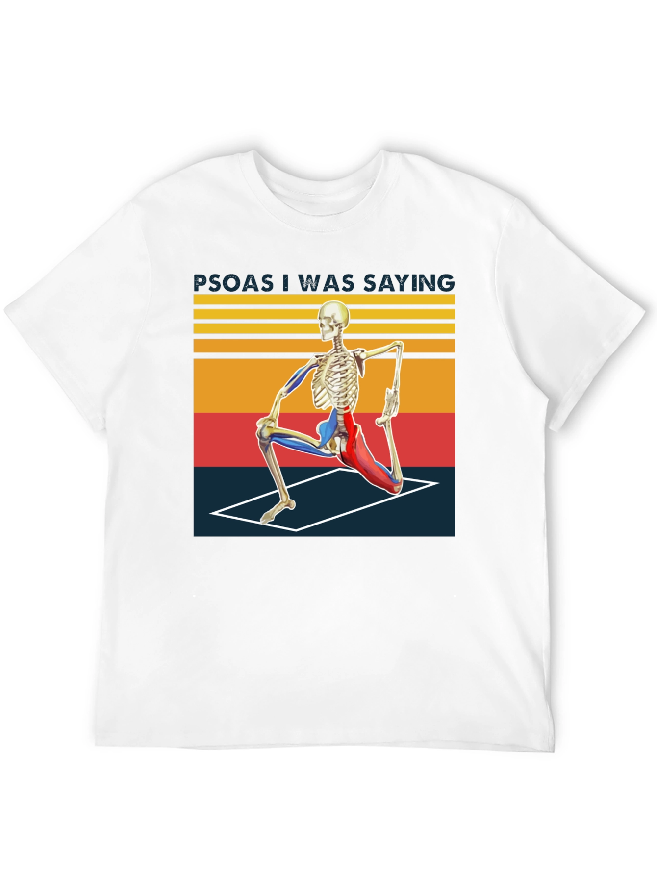 Psoas I Was Saying Yoga Skeleton T-Shirt