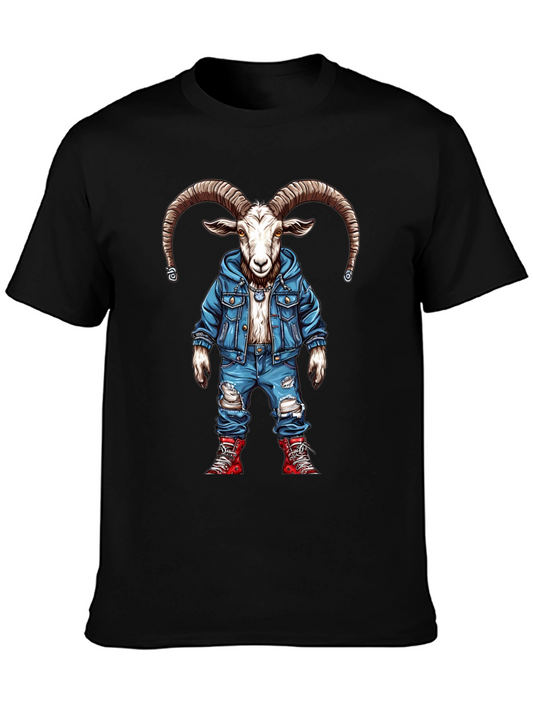 Goat Denim Graphic Tee - Urban Style