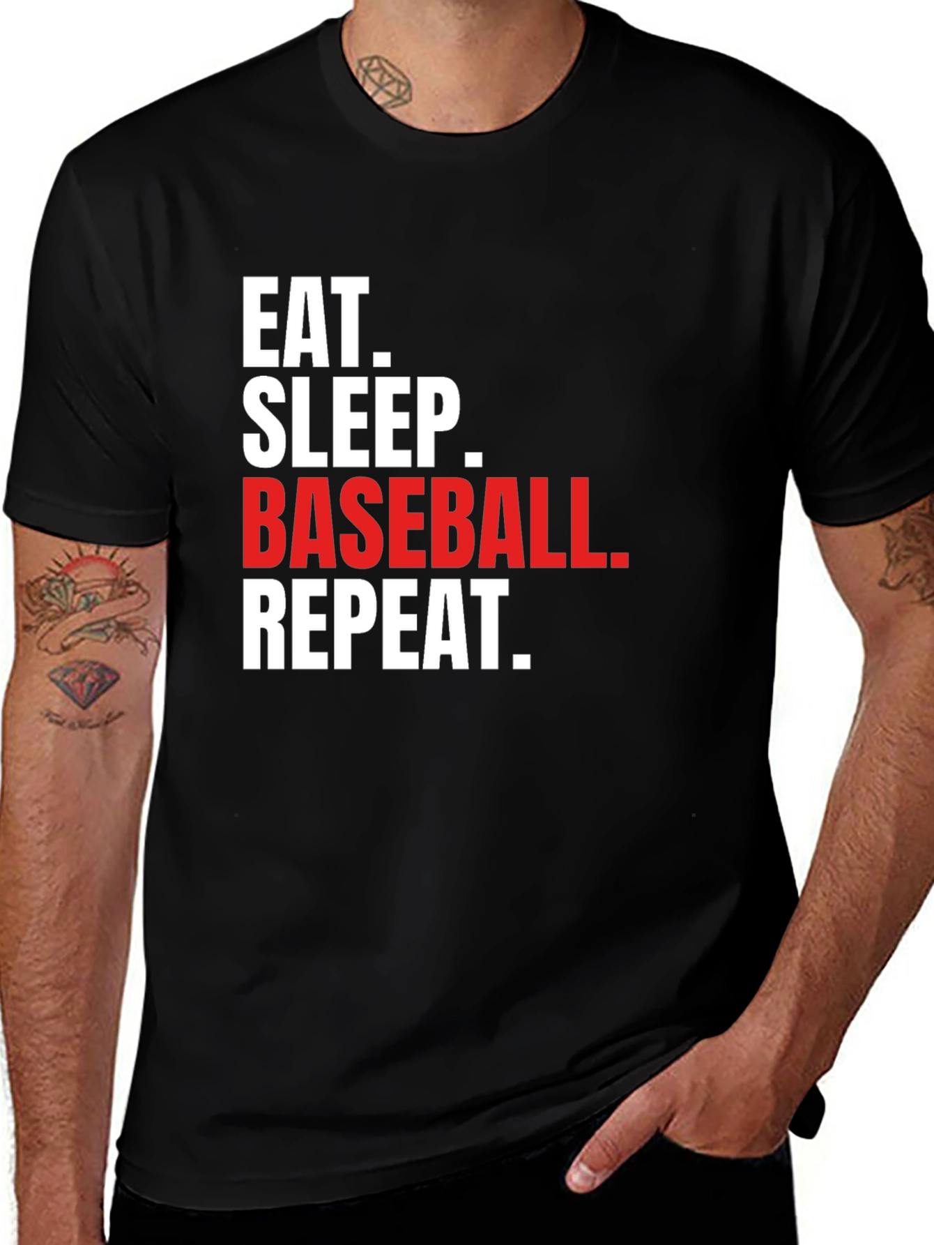 Eat Sleep Baseball Repeat T-Shirt