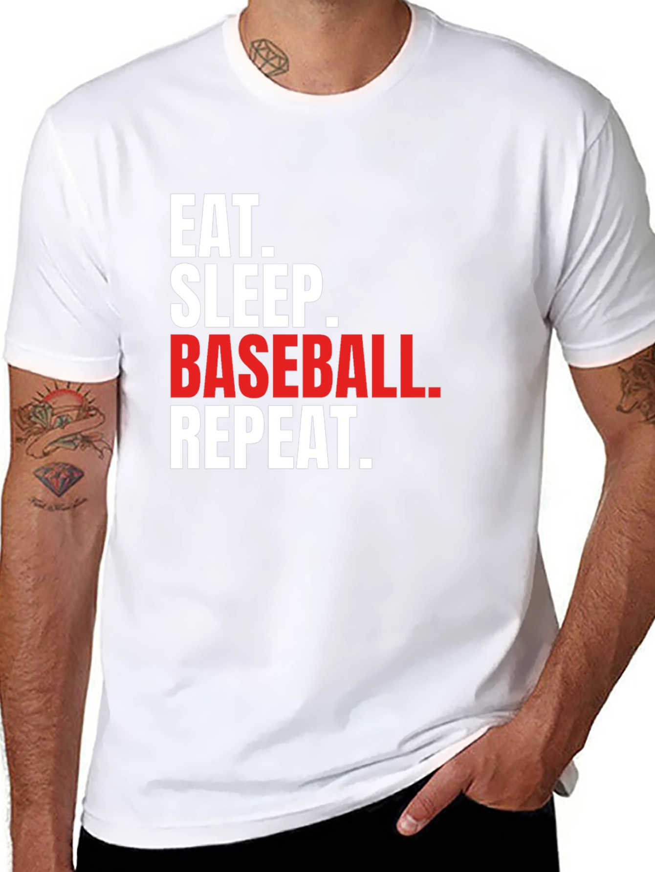 Eat Sleep Baseball Repeat T-Shirt