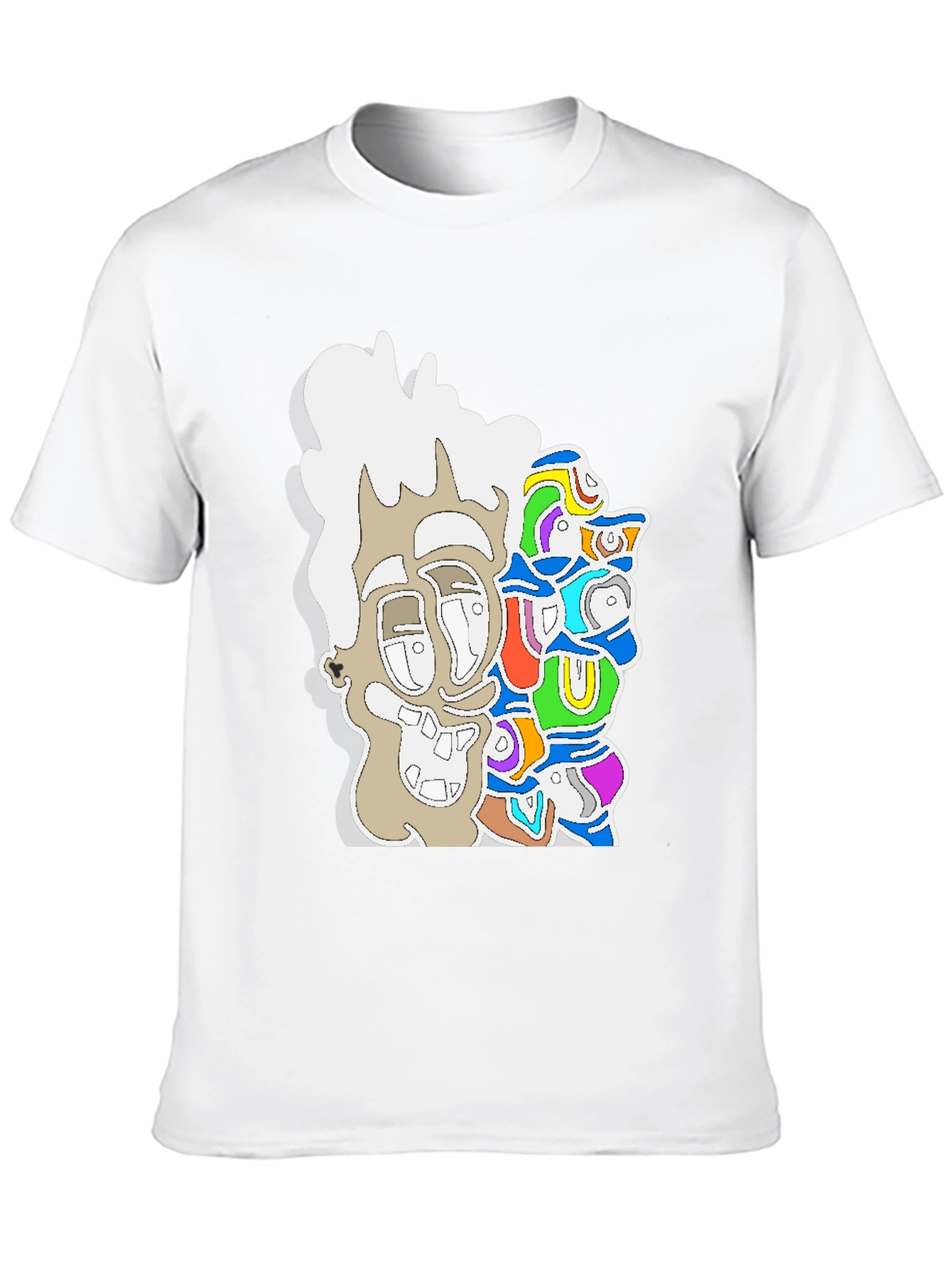 Abstract Art Graphic Tee - Modern Streetwear