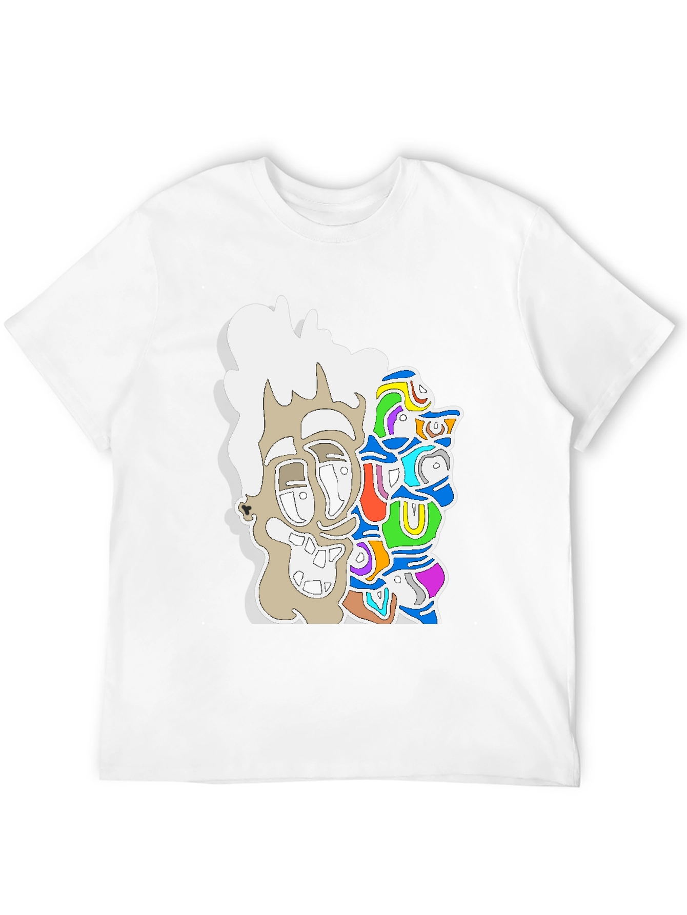 Abstract Art Graphic Tee - Modern Streetwear