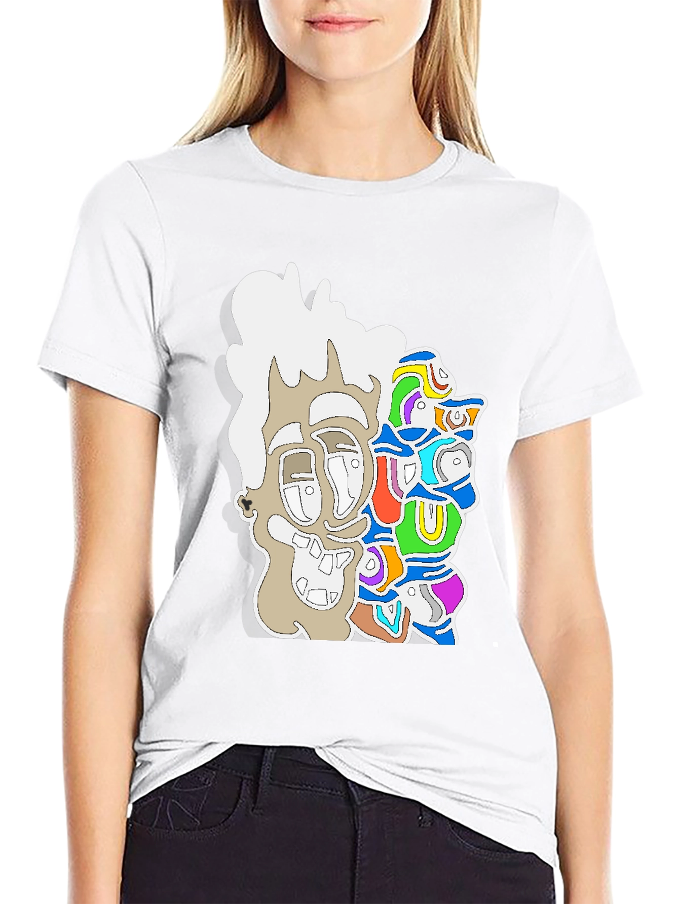 Abstract Art Graphic Tee - Modern Streetwear