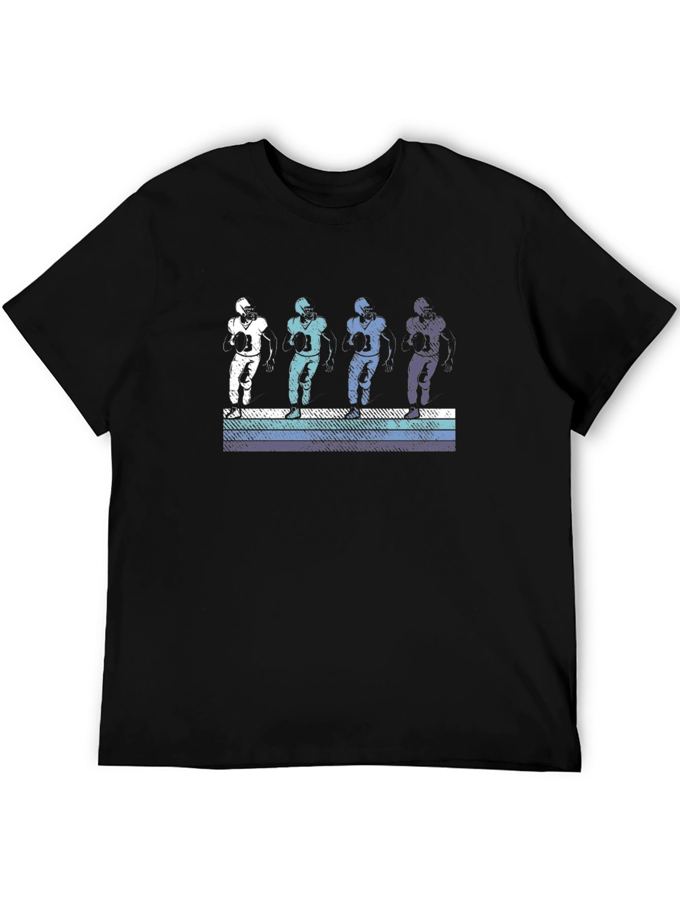 Retro Football Player Graphic T-Shirt