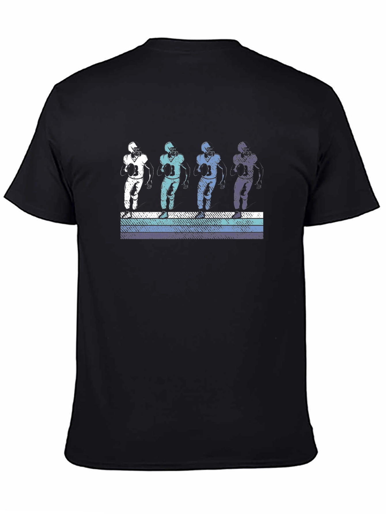 Retro Football Player Graphic T-Shirt