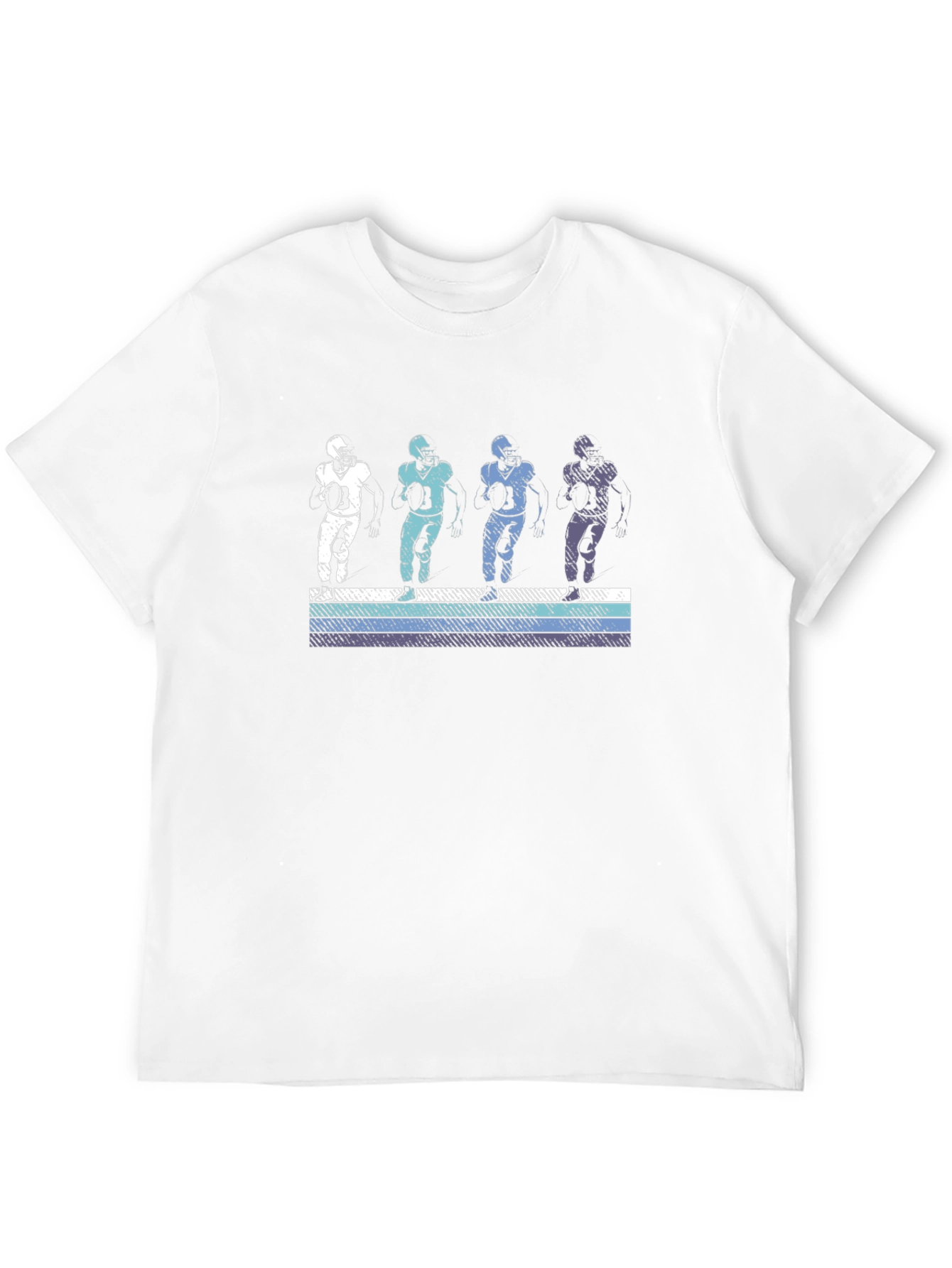 Retro Football Player Graphic T-Shirt
