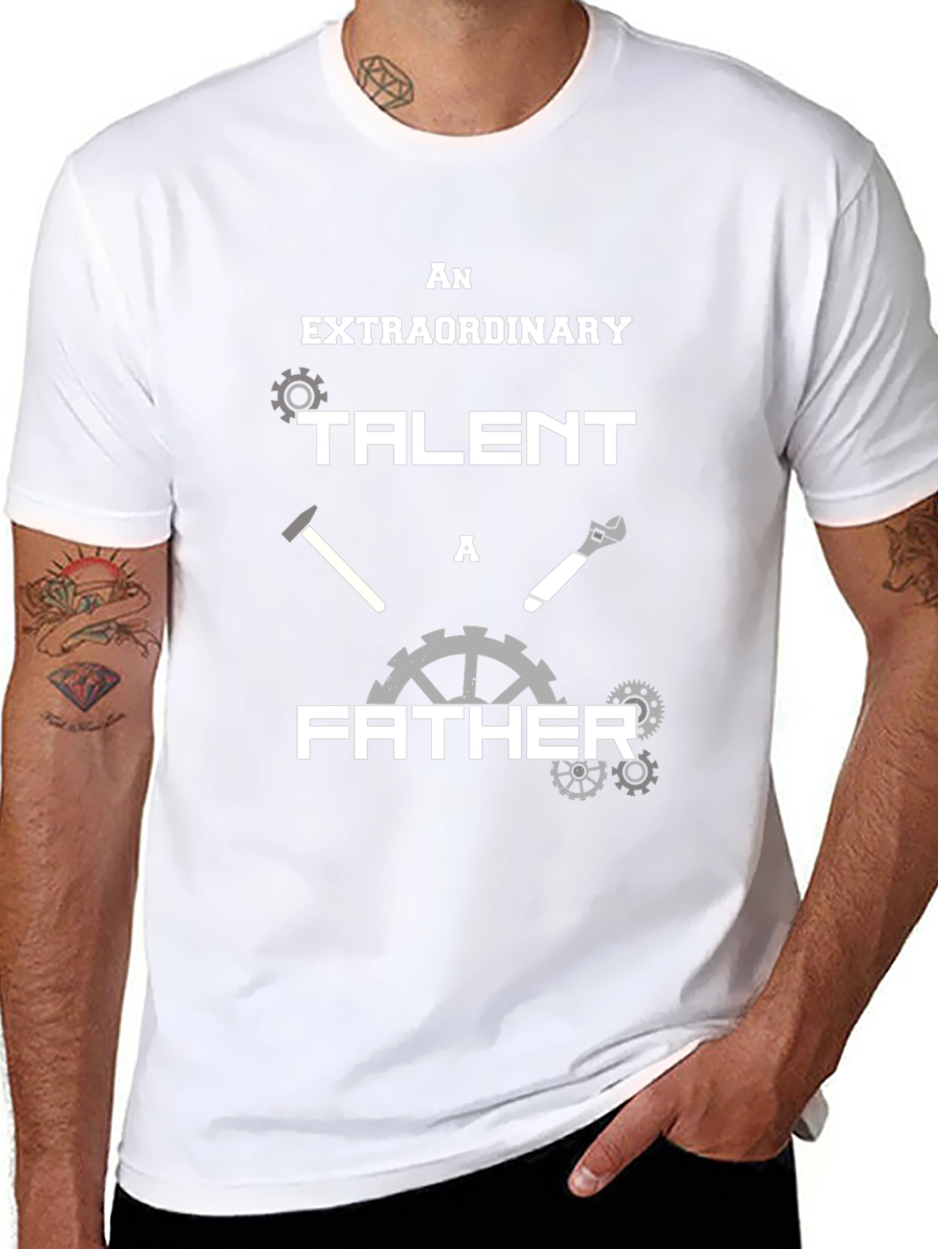 Extraordinary Father T-Shirt Mechanic Dad Tee
