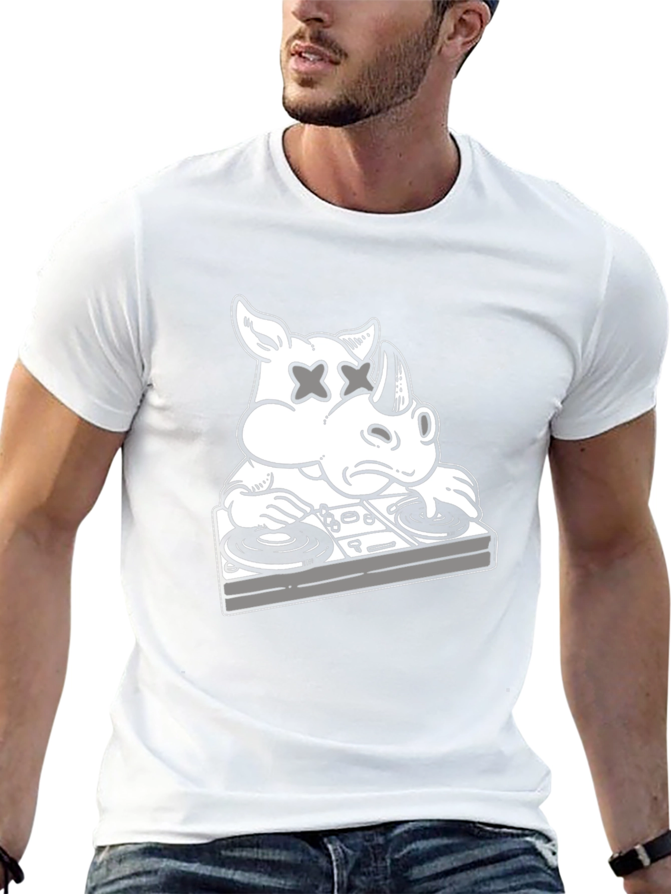 DJ Rhino Graphic T-Shirt - Black